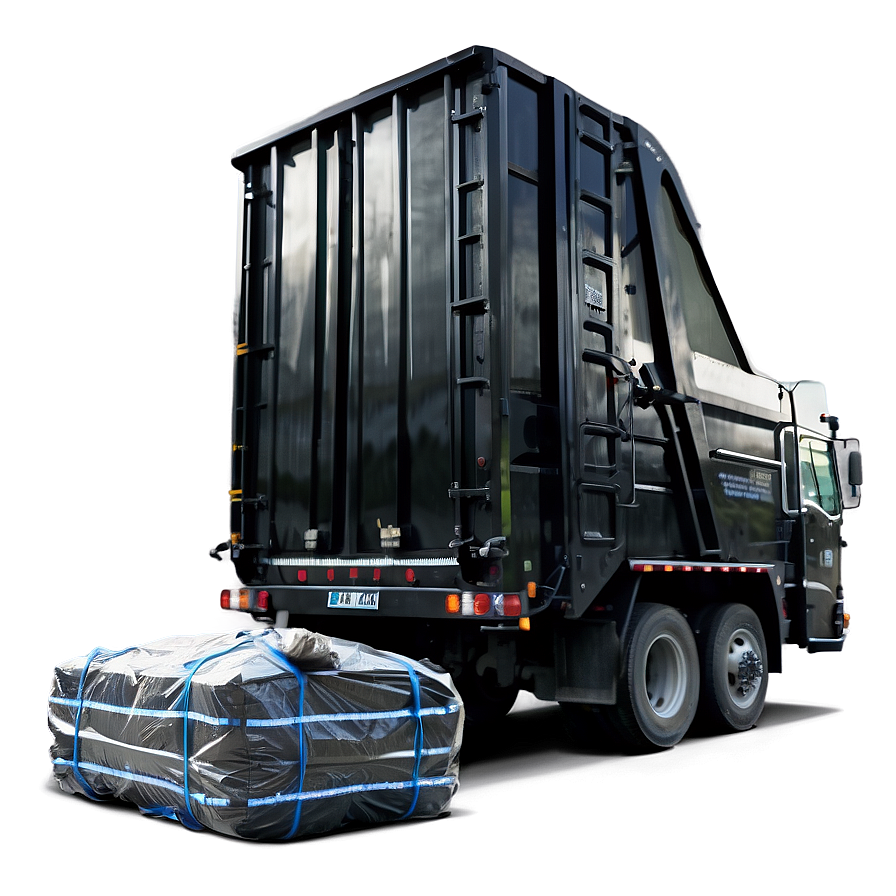 Black Garbage Truck Png Cpe PNG