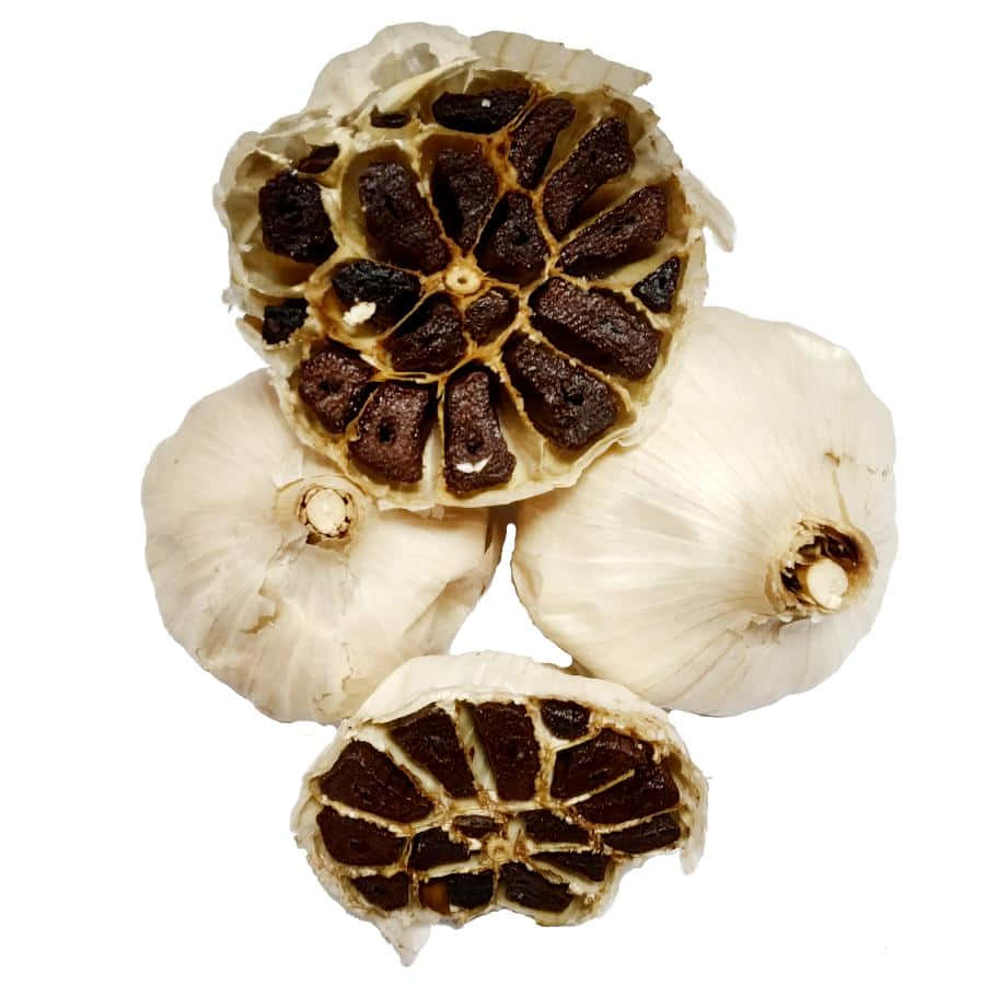 Experience the complex and penetrating flavor of Black Garlic Wallpaper