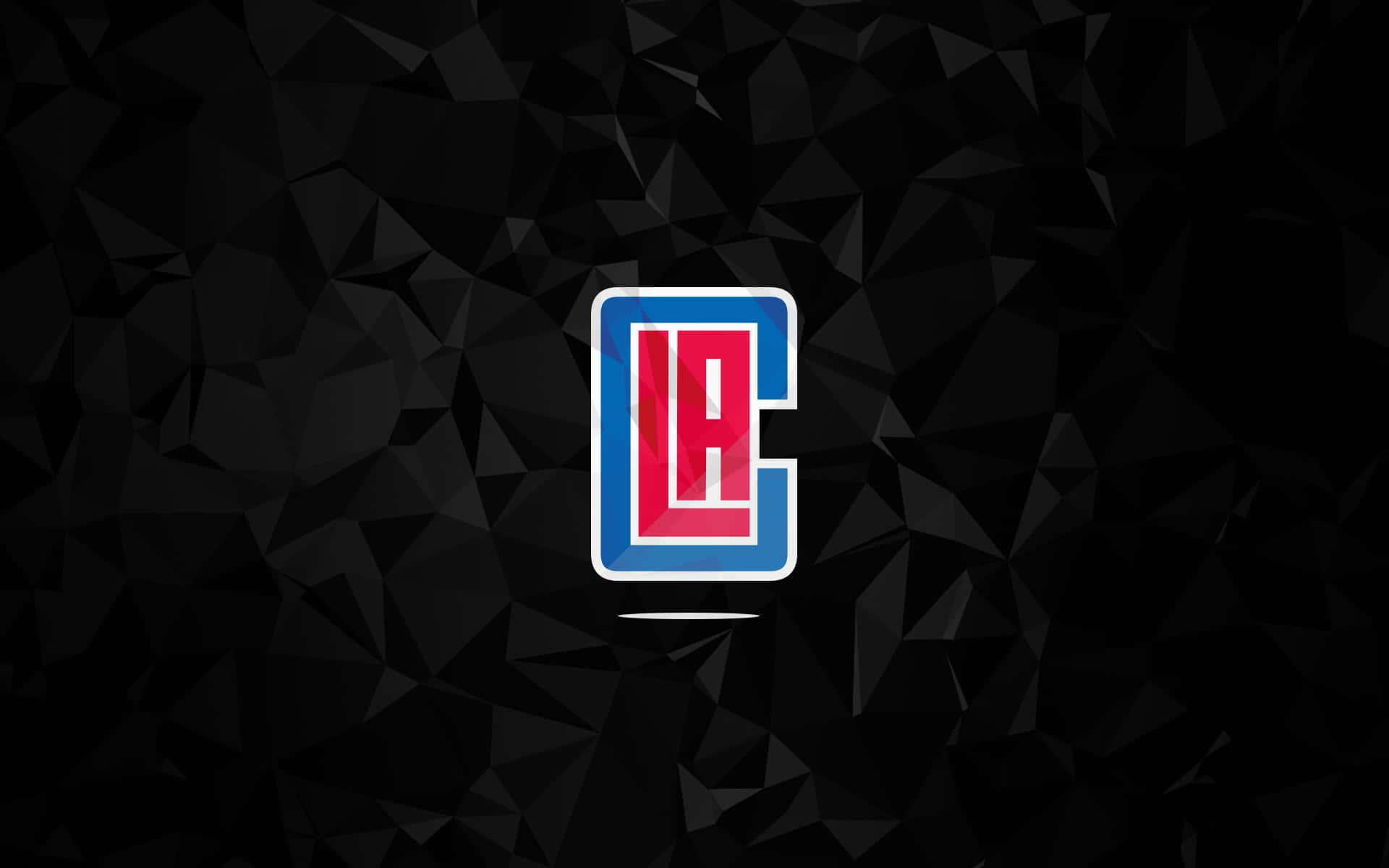Sort geometrisk NBA LA Clippers Team Logo Wallpaper Wallpaper