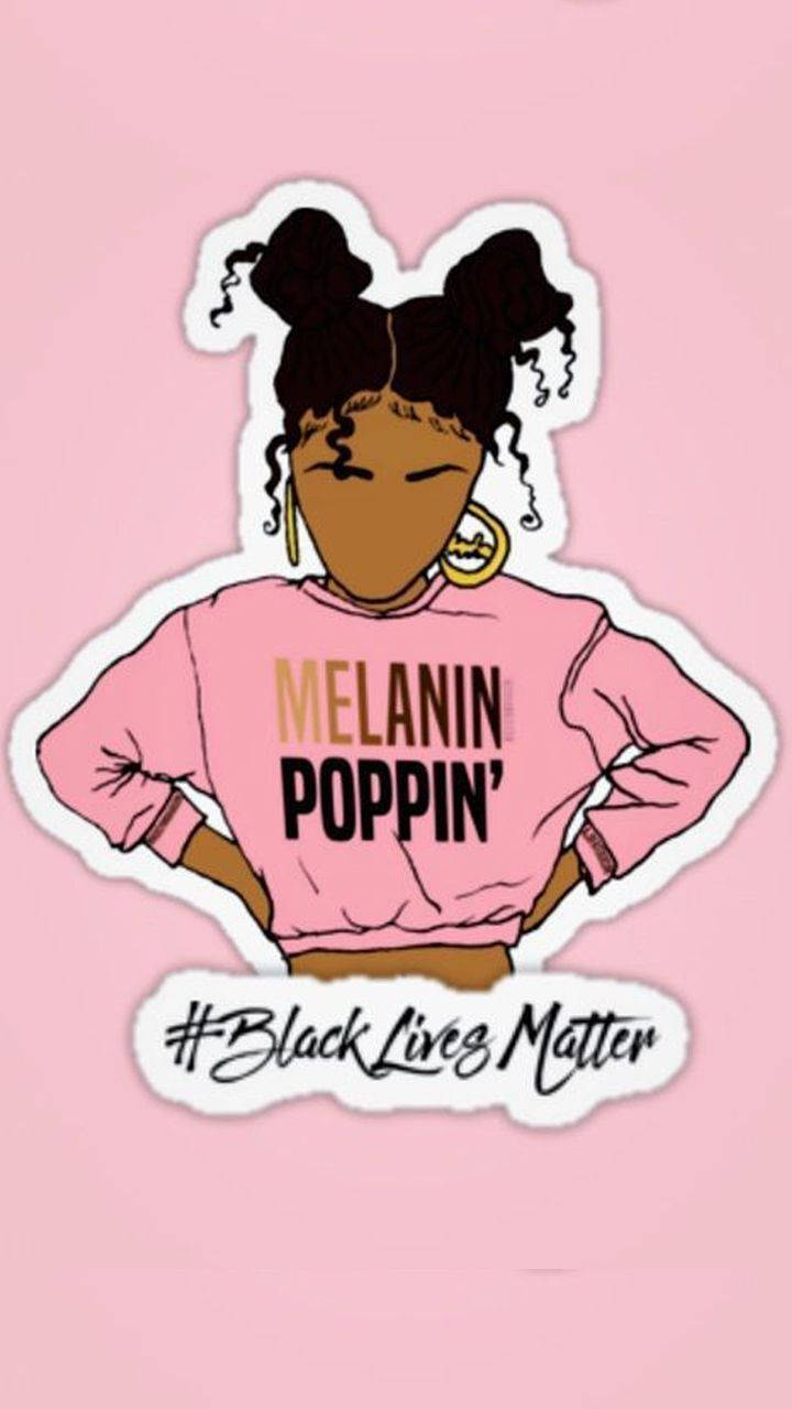 Black Girl Baddie With Melanin Poppin' Sweater Wallpaper
