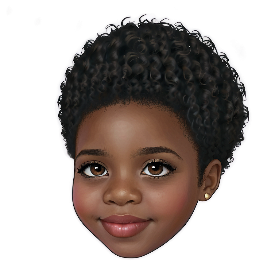 Black Girl Hair Png 06132024 PNG