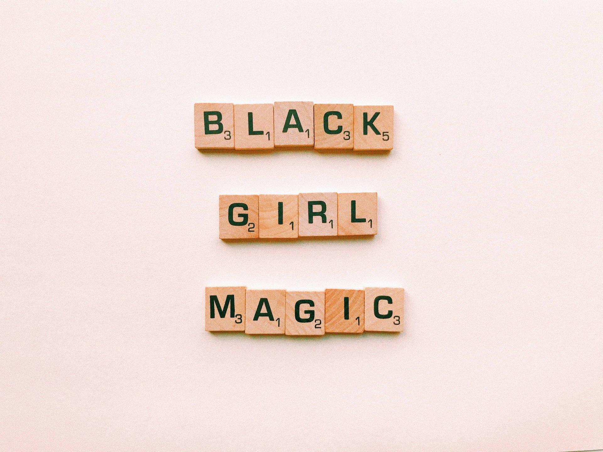 Magiade Las Chicas Negras En Scrabble Fondo de pantalla