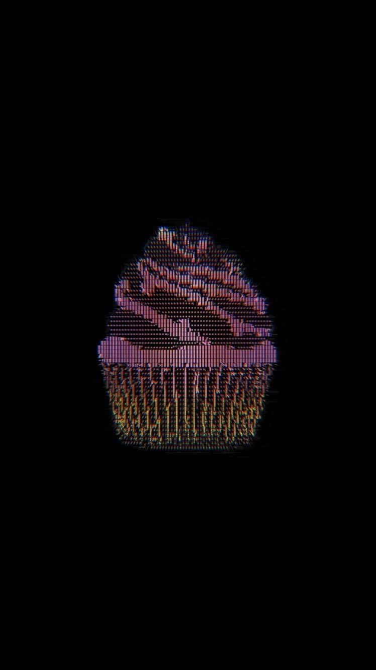 Cupcakede Desorden Negro Fondo de pantalla