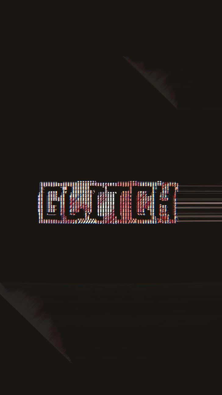 Geometric patterns create a unique and futuristic expression with Black Glitch Wallpaper