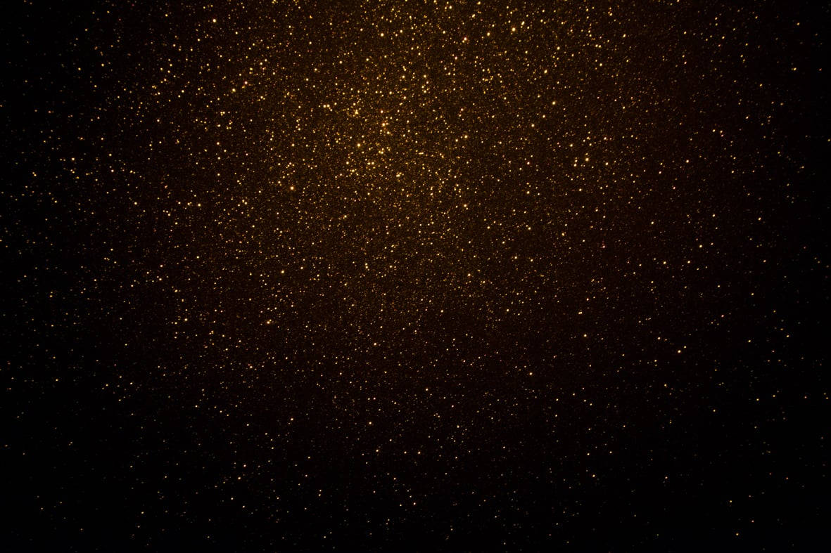 Black Glitter Trickling Gold Wallpaper