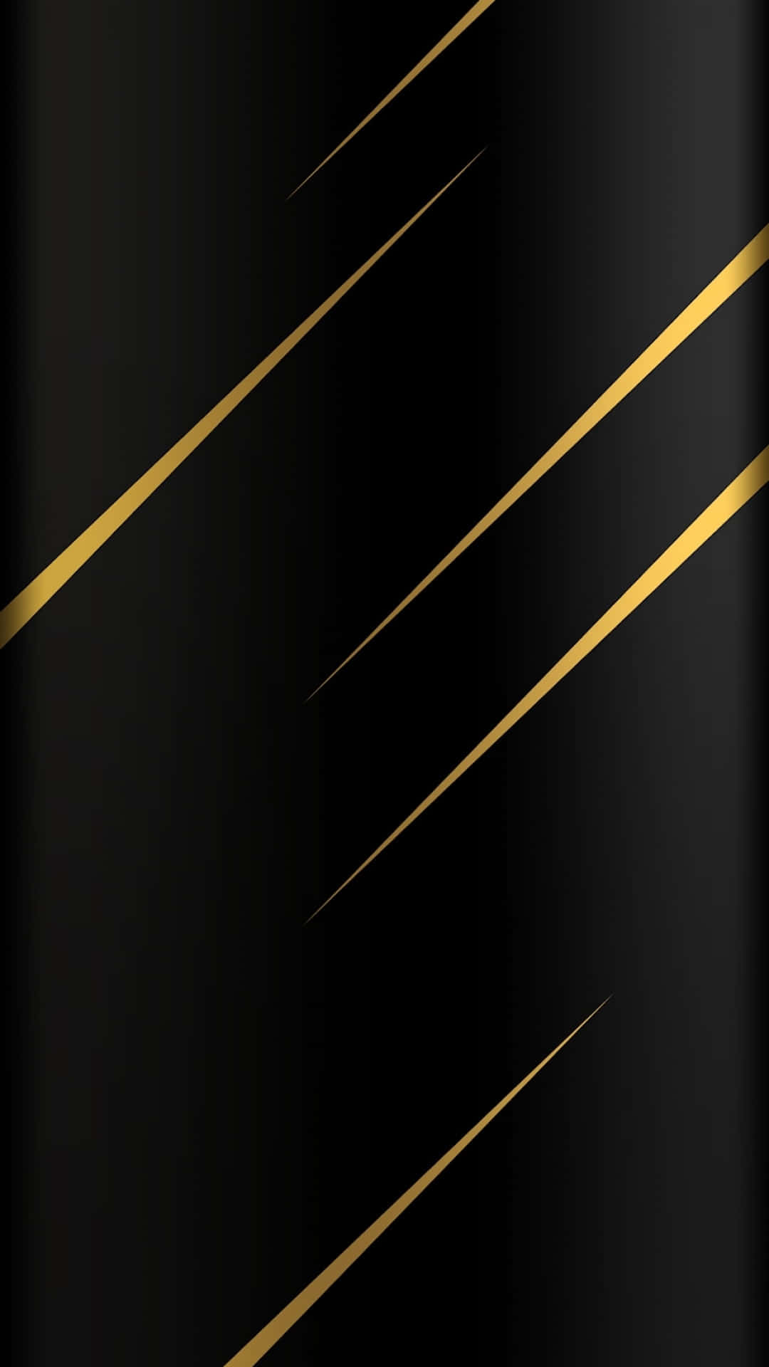 Black Gold Strip Wallpaper