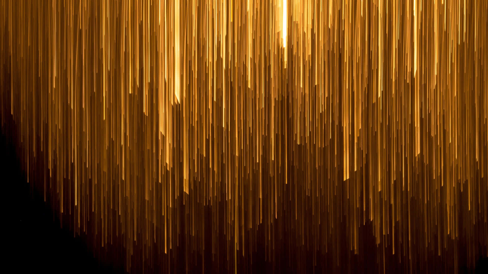 Golden Lines On A Black Background