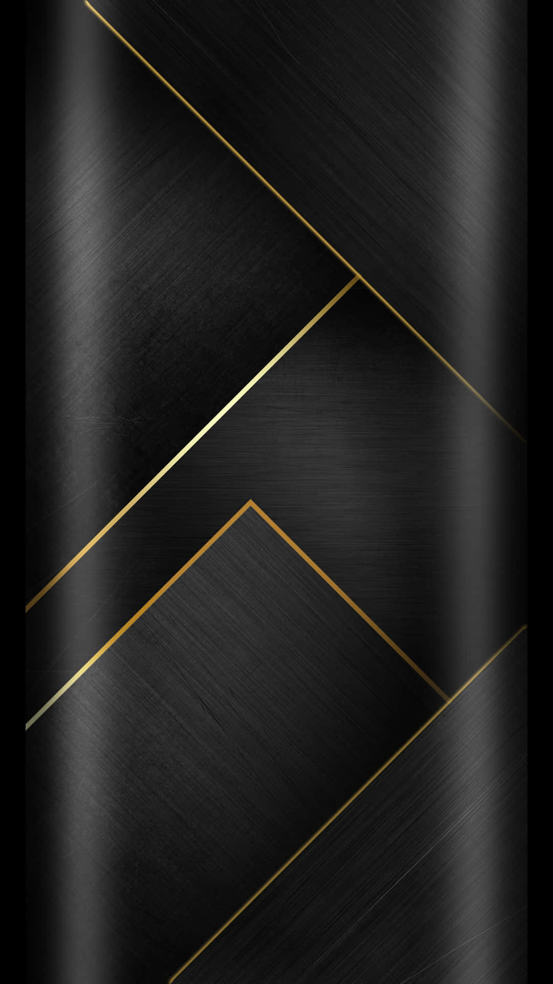 Schwarzmuster Gold Wallpaper
