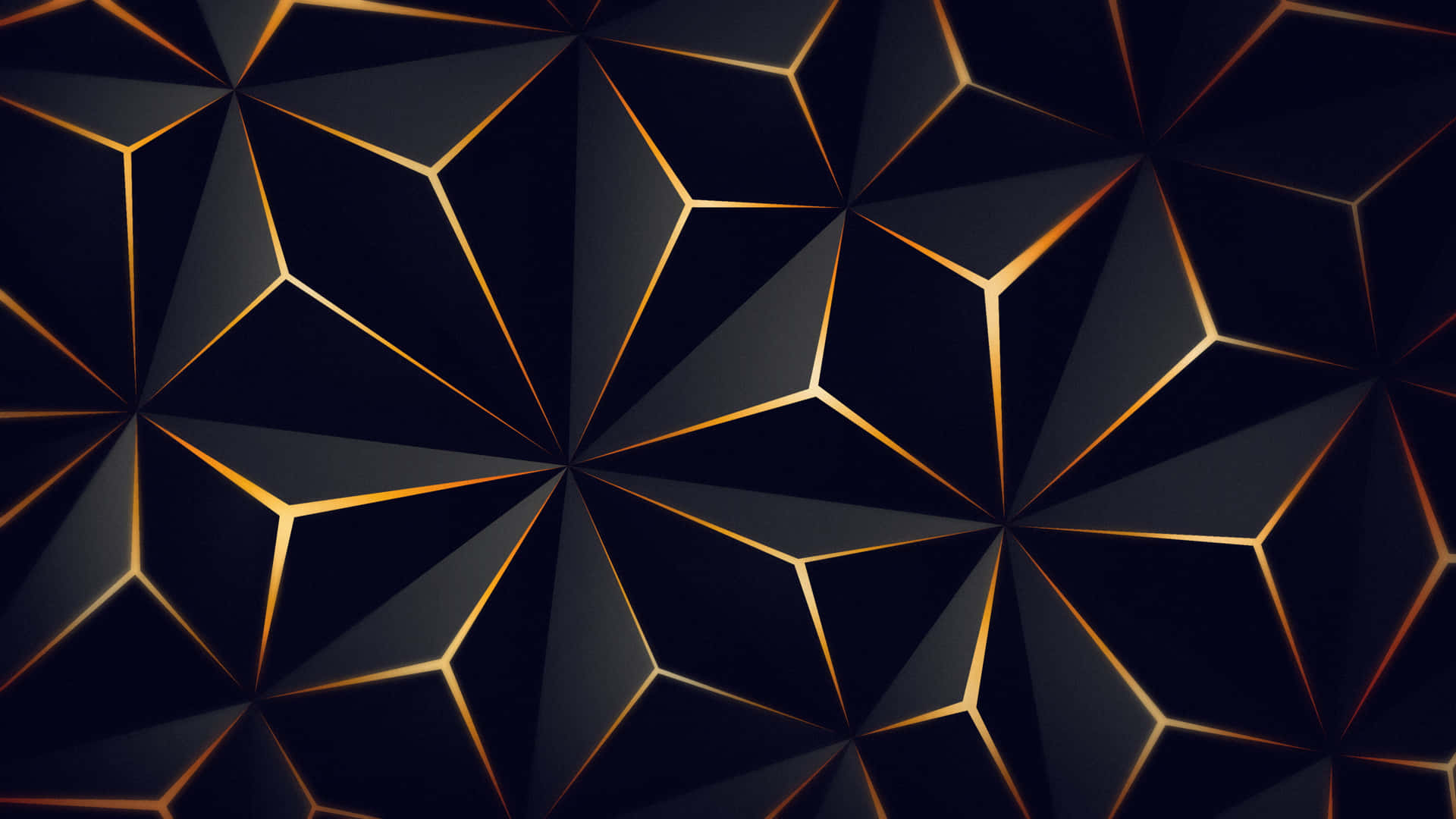 Black Gold Triangular Wallpaper