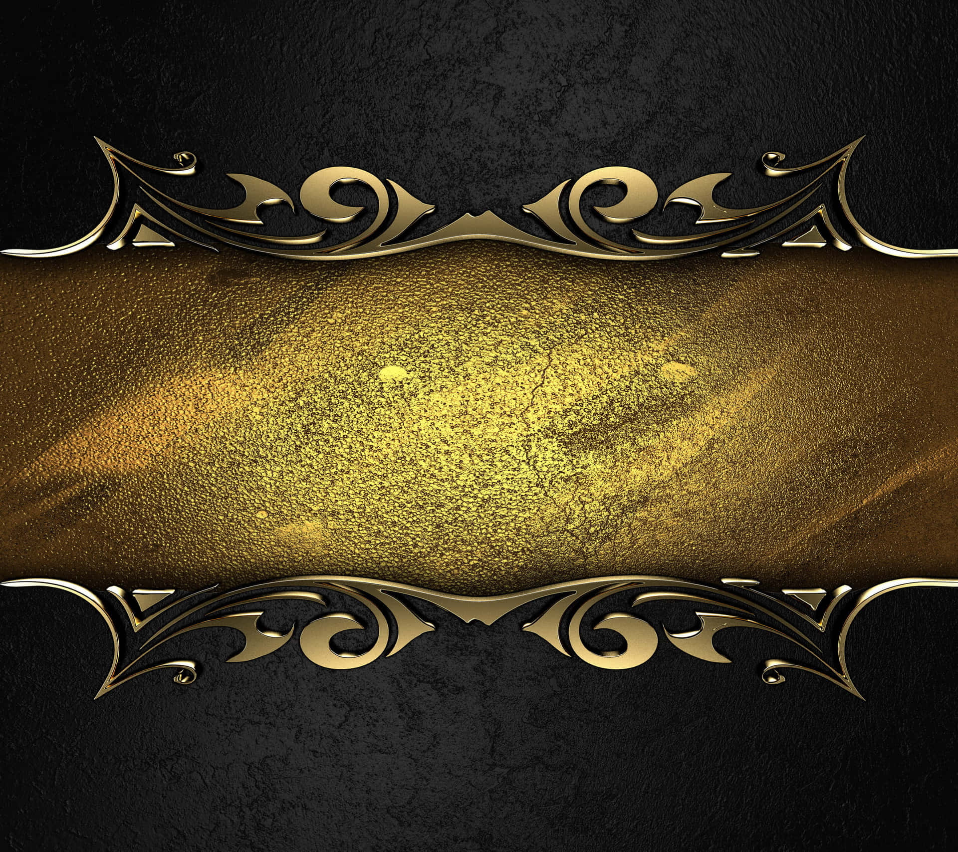 "Embrace the Elegance of Black and Gold" Wallpaper