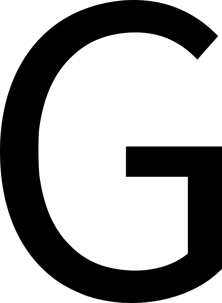 Black Google G Logo PNG