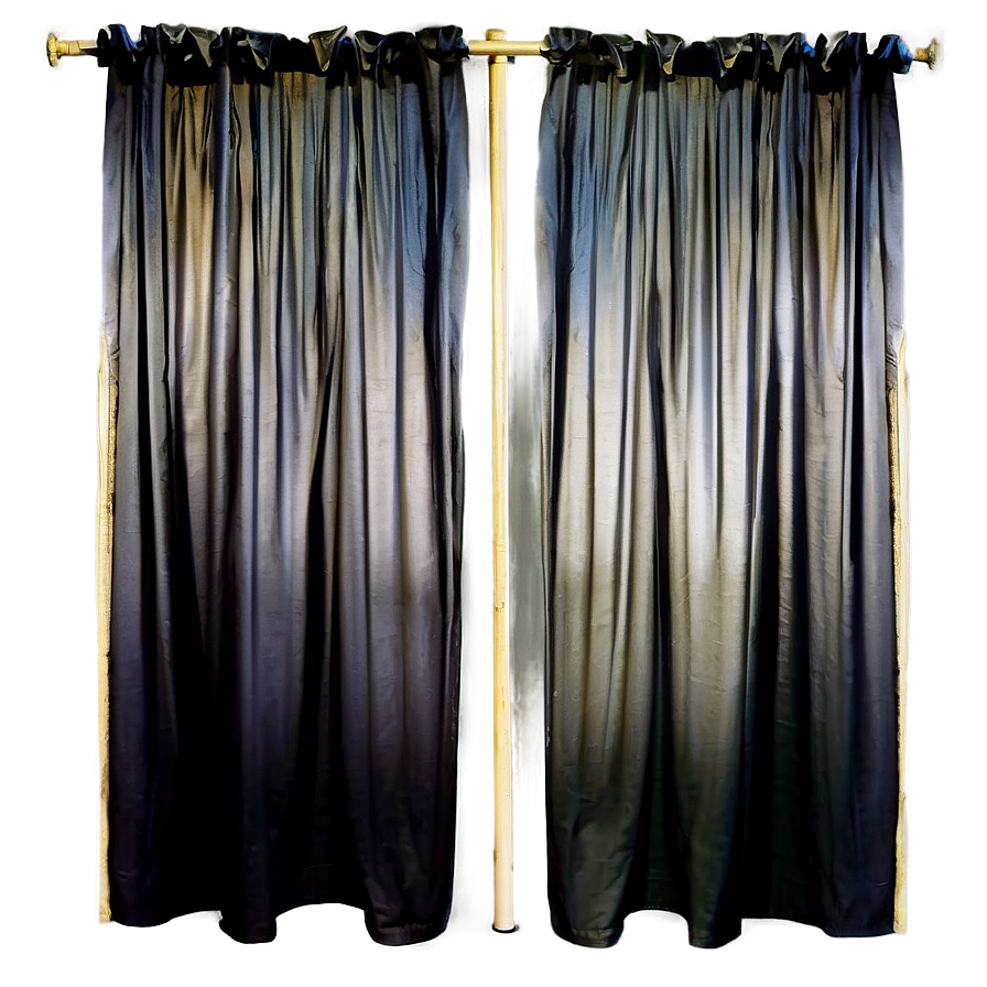 Black Gradient Curtain Png 05252024 PNG