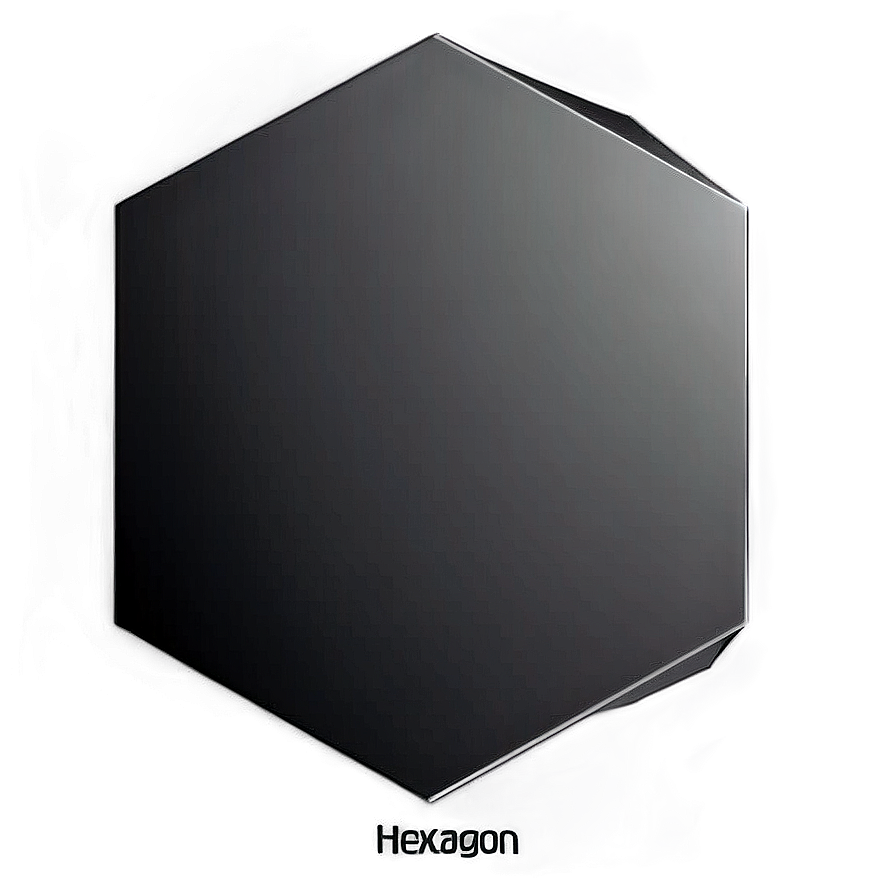 Download Black Gradient Hexagon Png 14 | Wallpapers.com