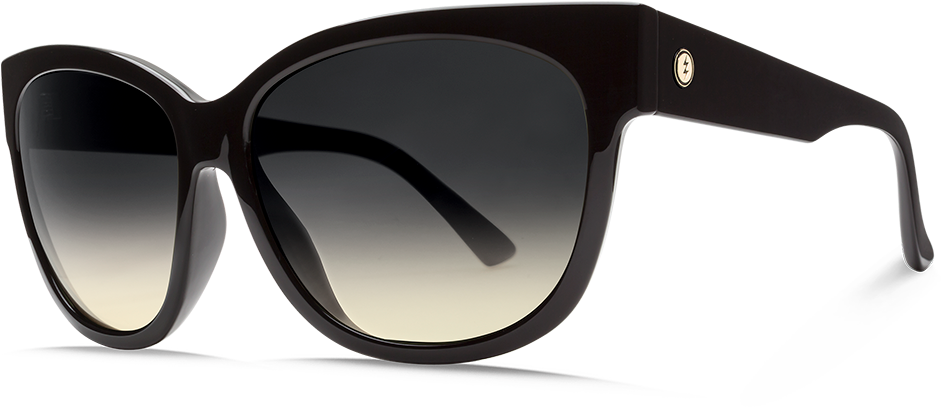 Black Gradient Oversized Sunglasses PNG