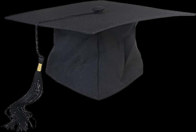 Black Graduation Cap Isolated PNG