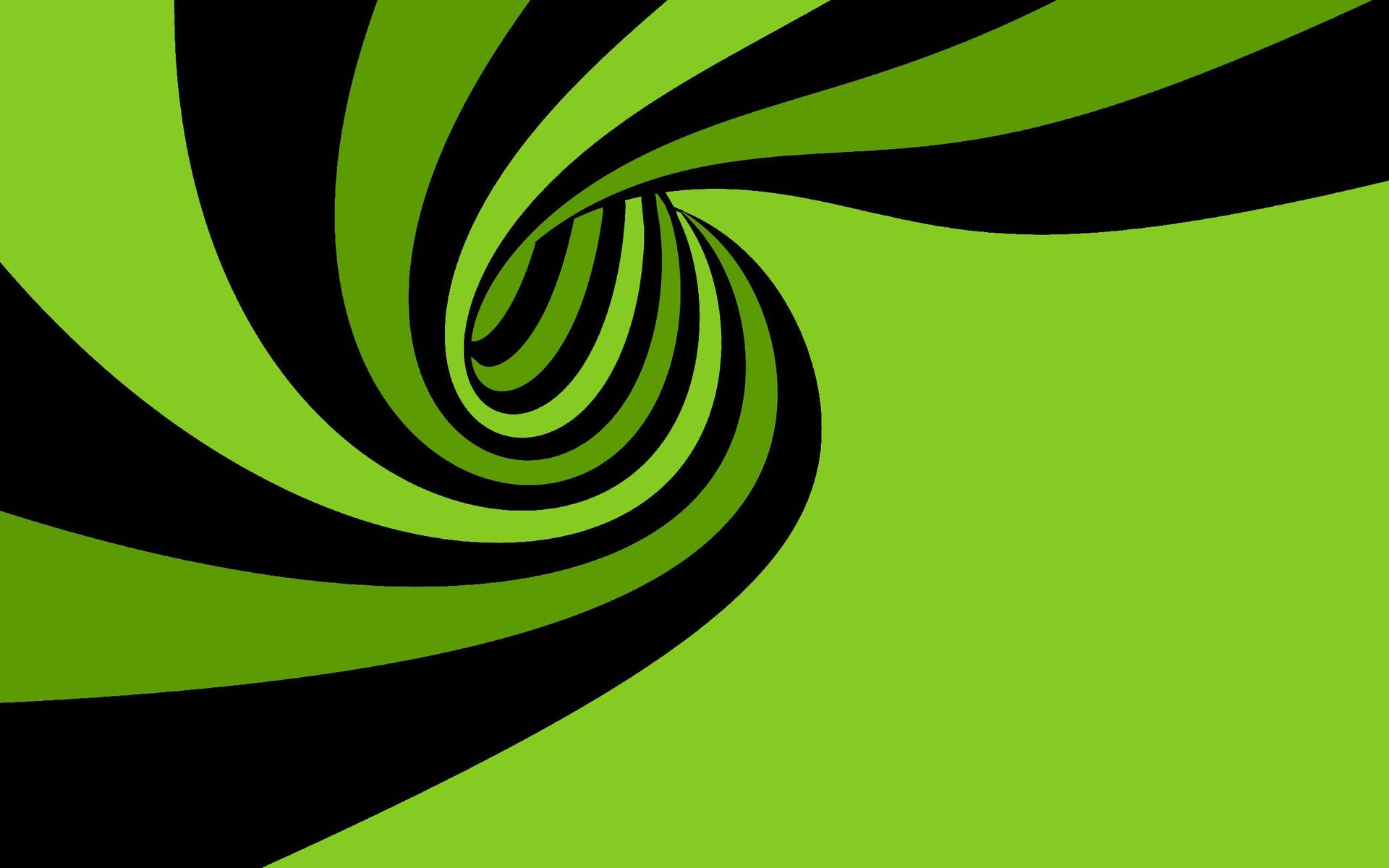 Black Green Spiral Hole Wallpaper