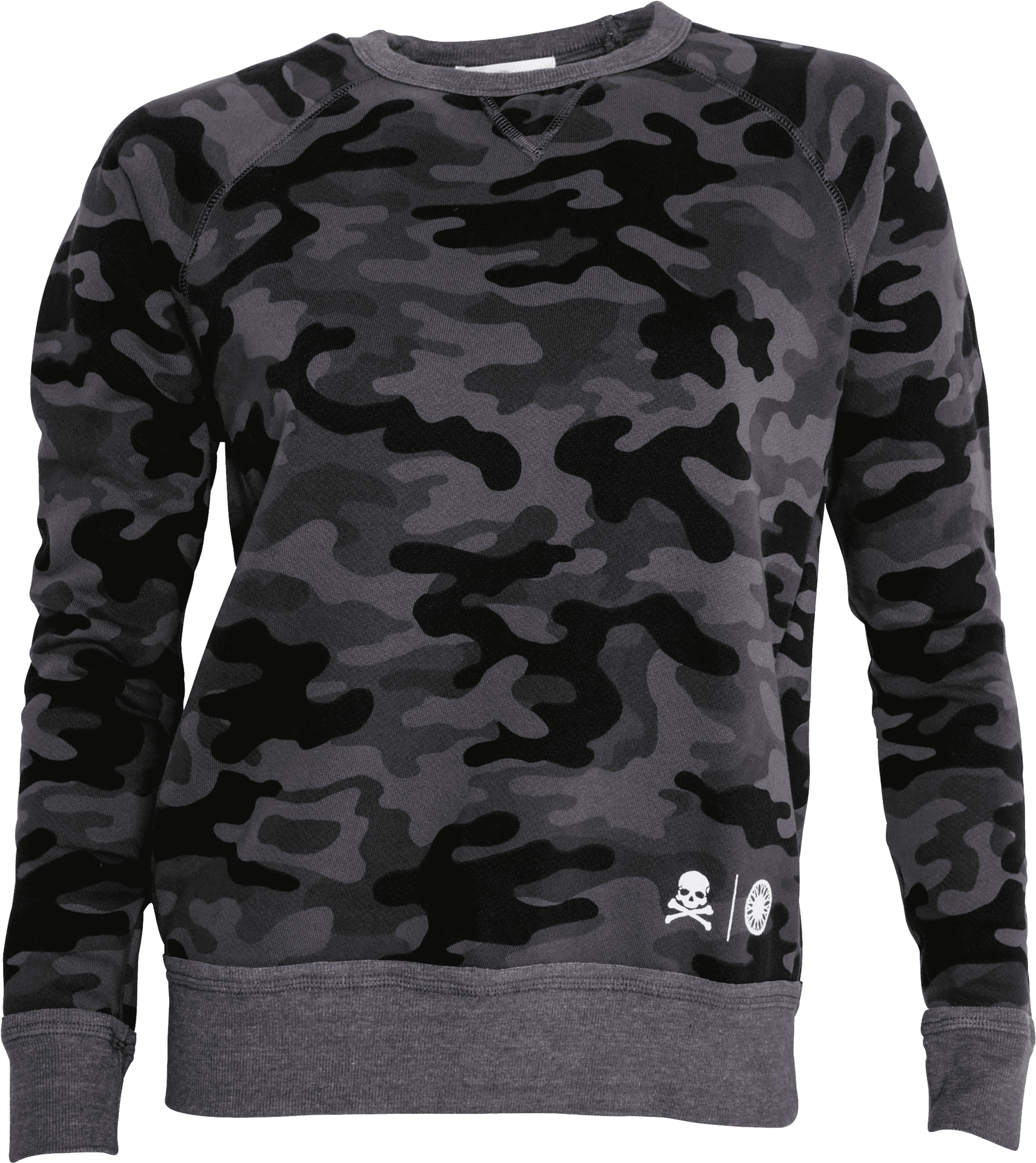 Black Grey Camo Sweatshirt PNG