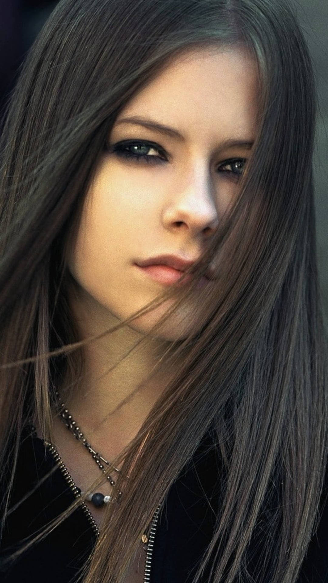 Wallpaper Face Model Long Hair Singer Black Hair Avril Lavigne My Xxx Hot Girl 