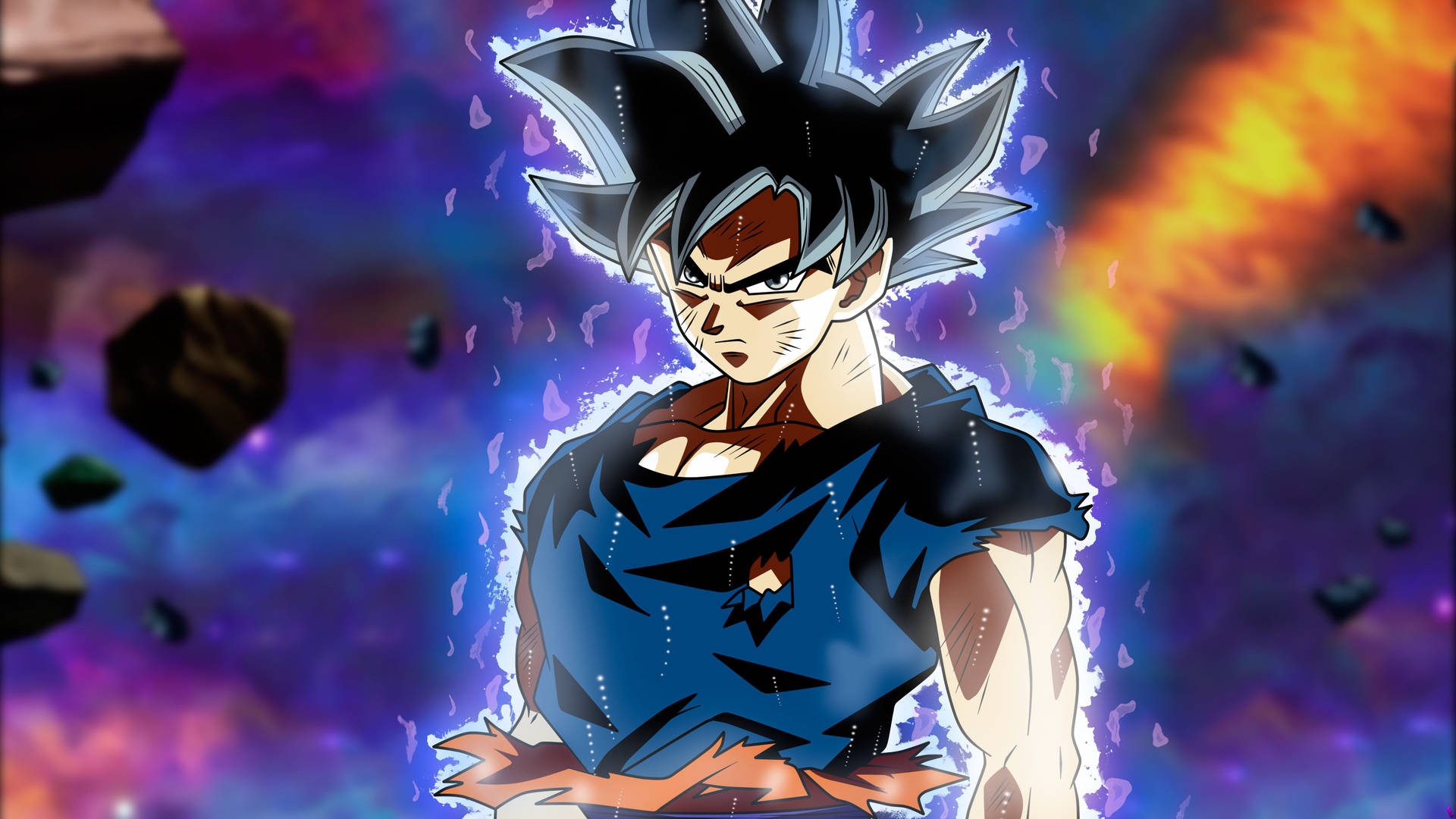 Black Haired Goku Ultra Instinct Wallpaper