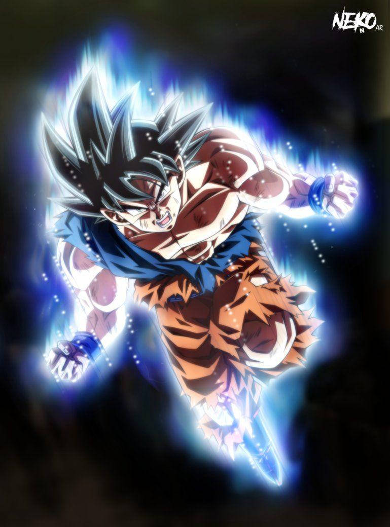 Svarthårig Ultra Instinct Goku. Wallpaper