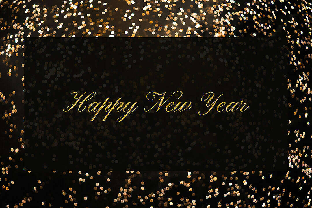 Black Happy New Year 2021 Greeting Wallpaper