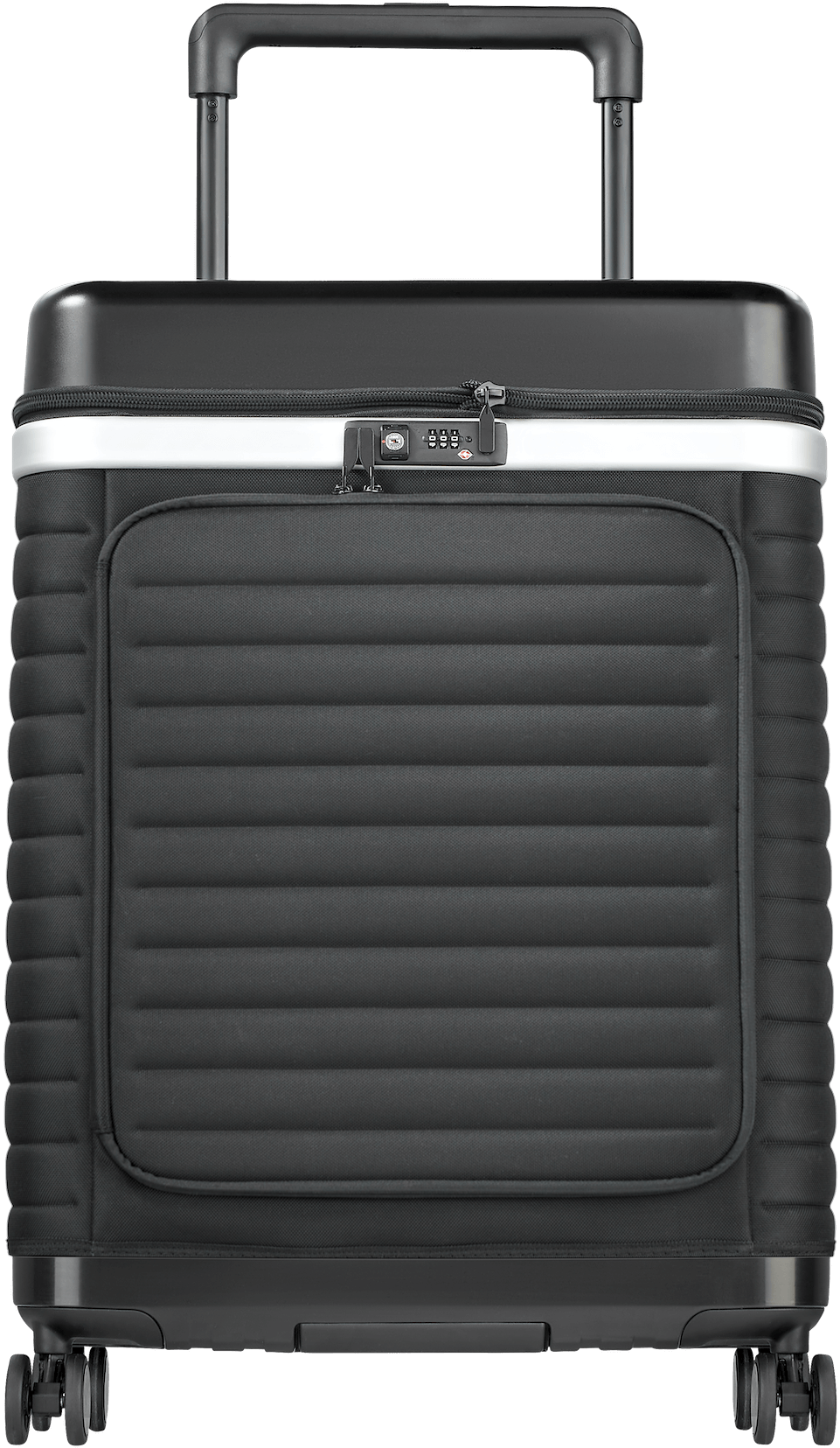 Black Hardshell Carry On Suitcase PNG