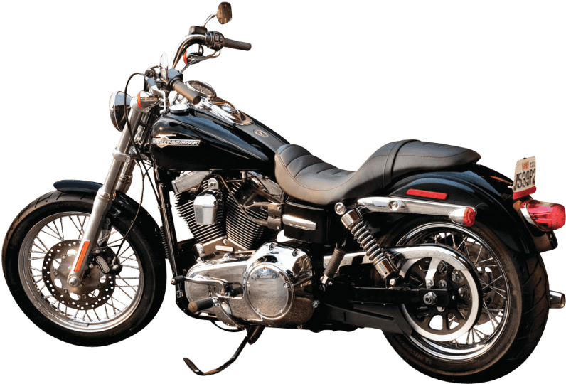 Black Harley Davidson Motorcycle PNG