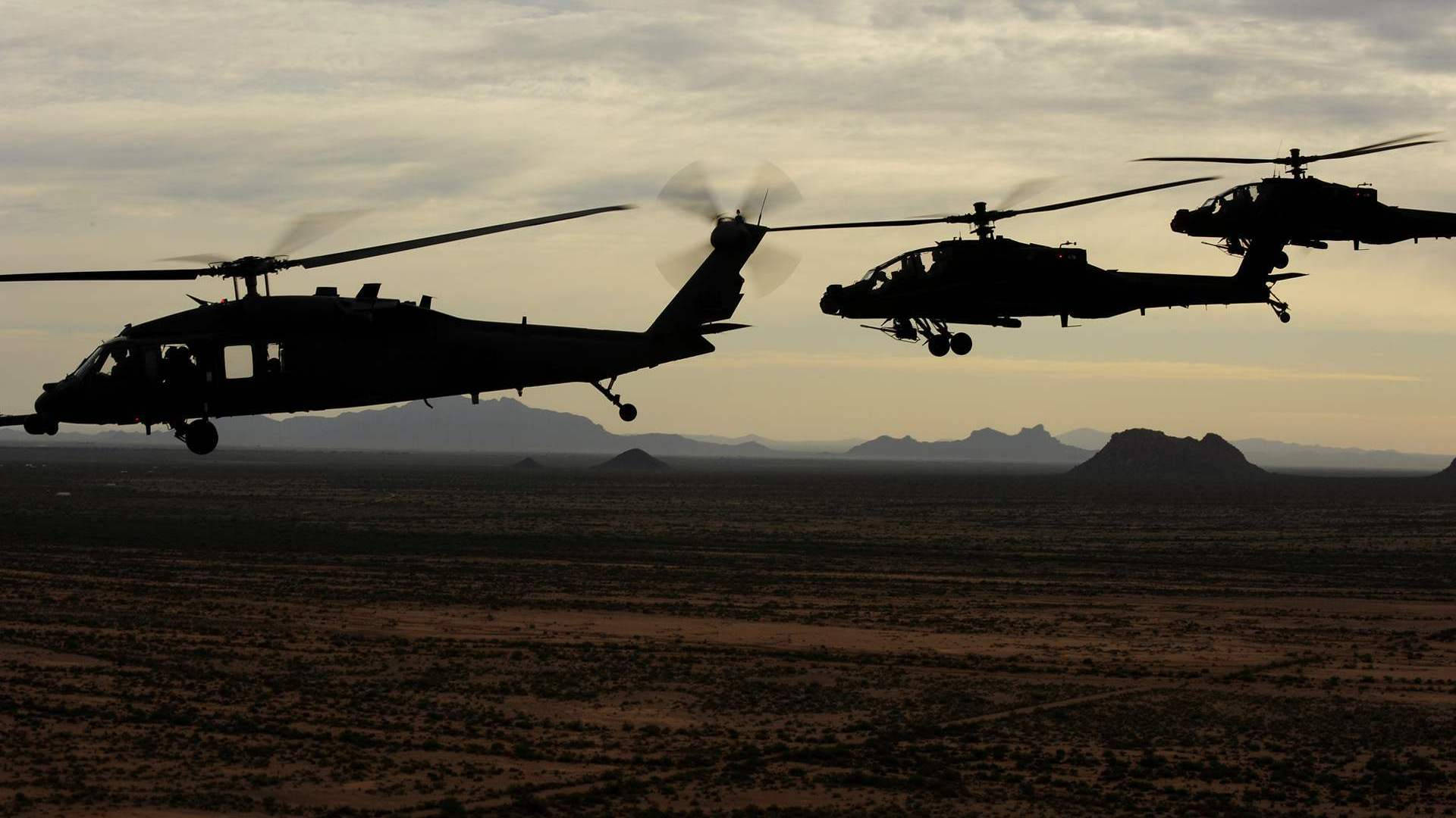 Aviation Army Black Hawk Helicopters Wallpaper