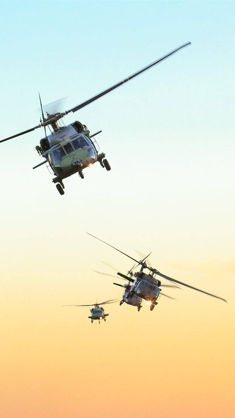 Brasiliansk Luftvåben Black Hawk-helikopter Wallpaper