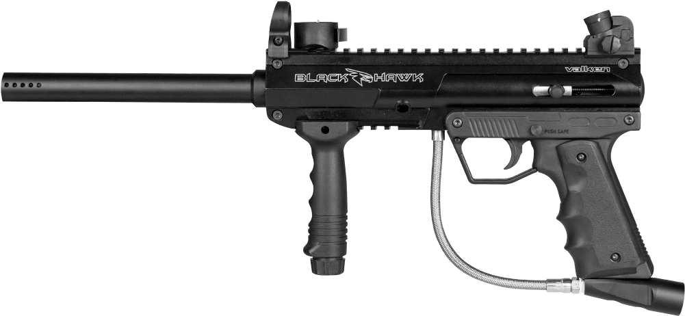 Black Hawk Paintball Marker PNG