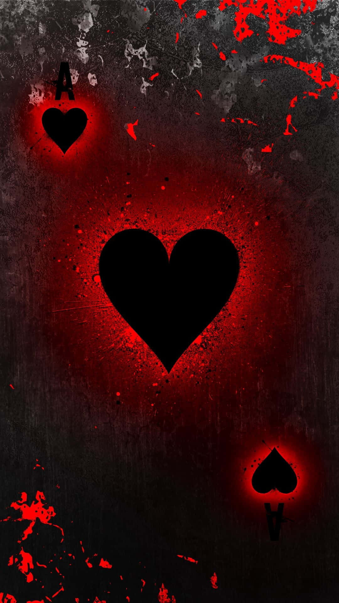 A black heart amidst shadows and twilight - the ultimate symbol of despair and sorrow