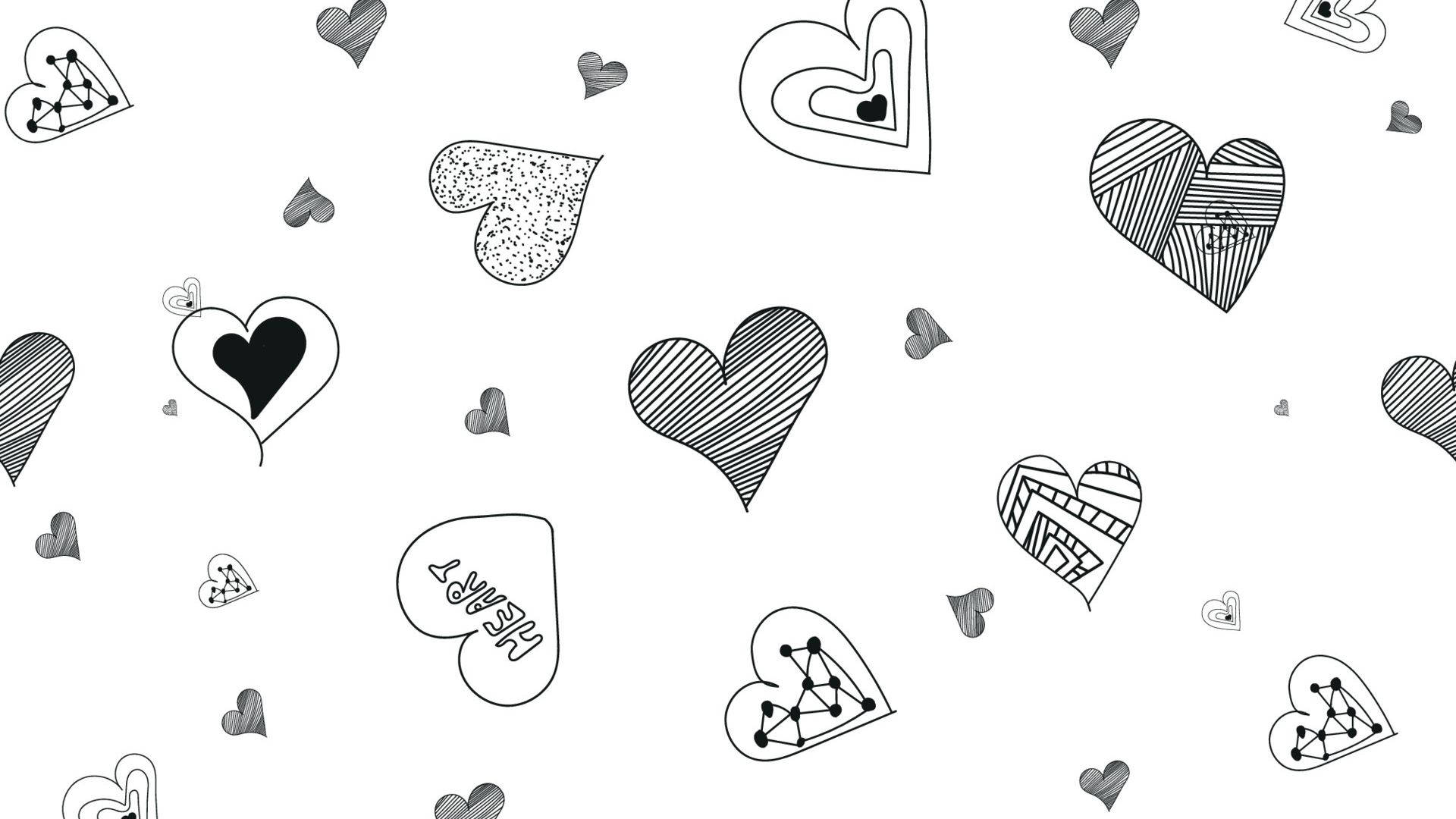 Black Heart Drawings Wallpaper