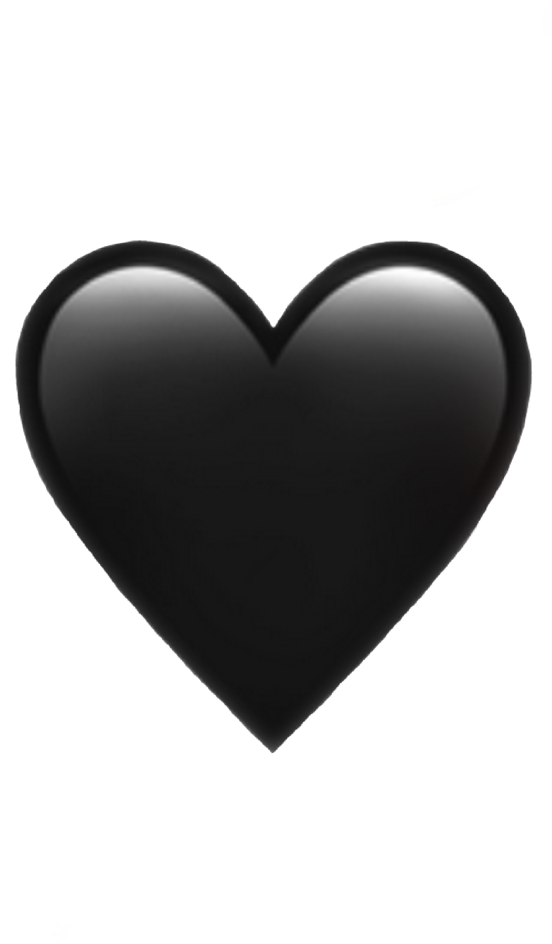 Black Heart Emoji PNG