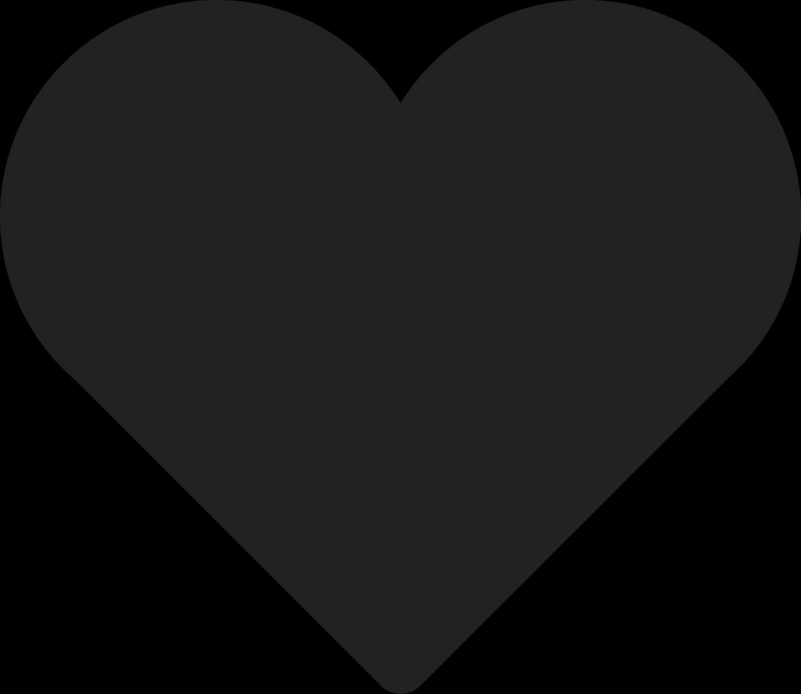 Black Heart Icon Silhouette PNG