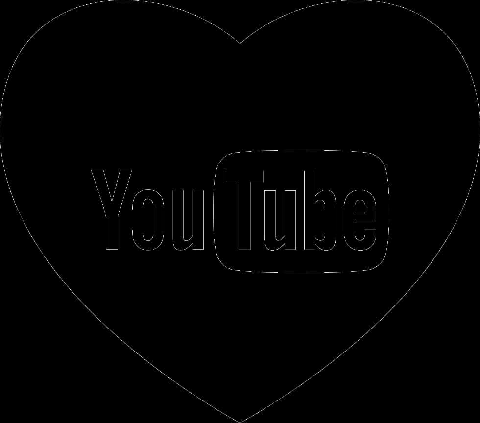 Black Heart Youtube Logo PNG