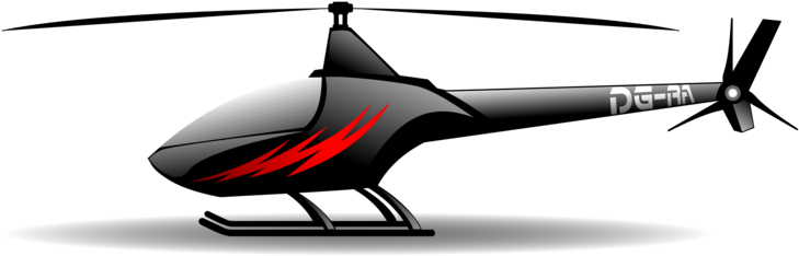 Black Helicopter Graphic PNG
