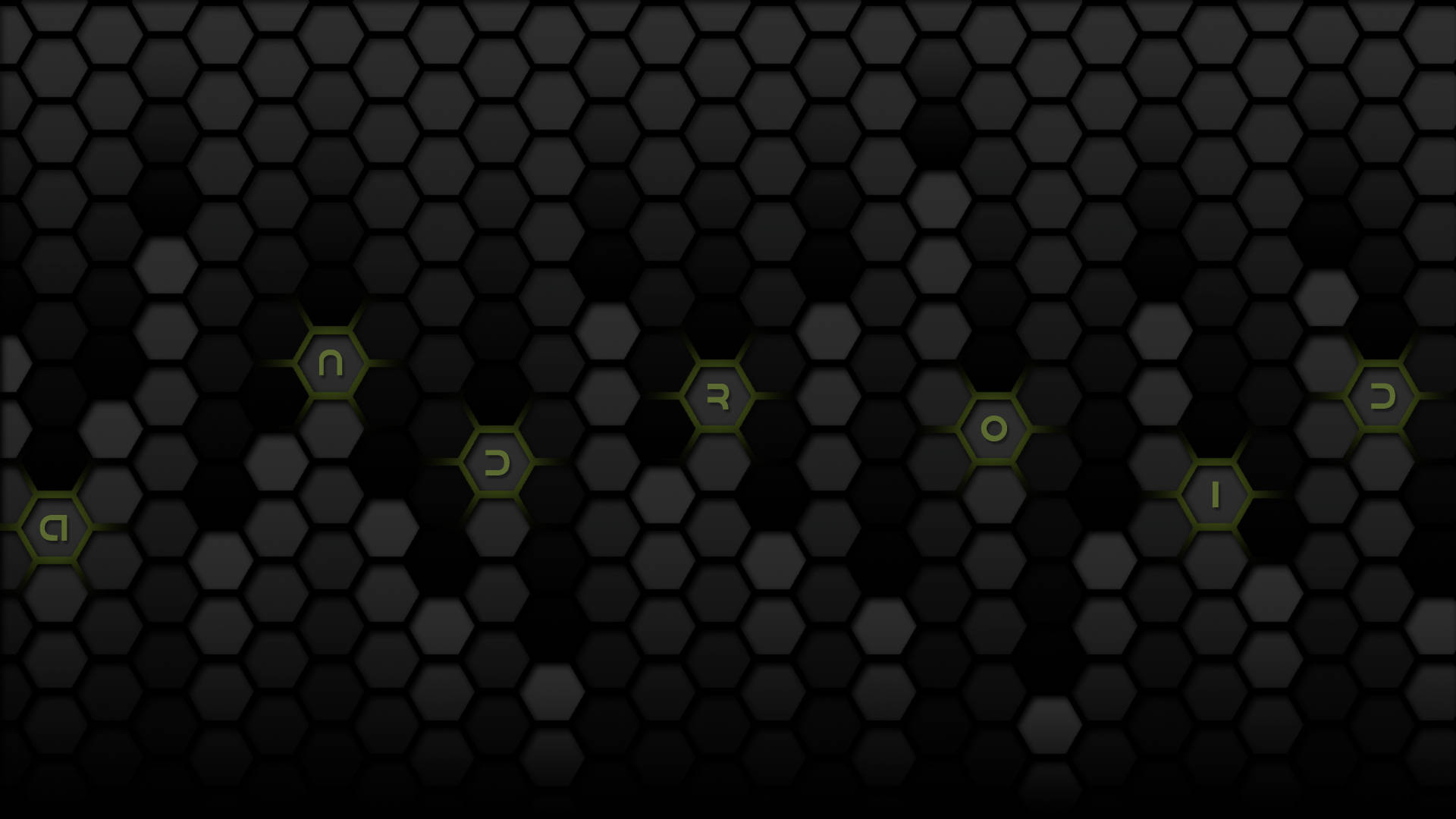 Black Hexagonal Android Wallpaper