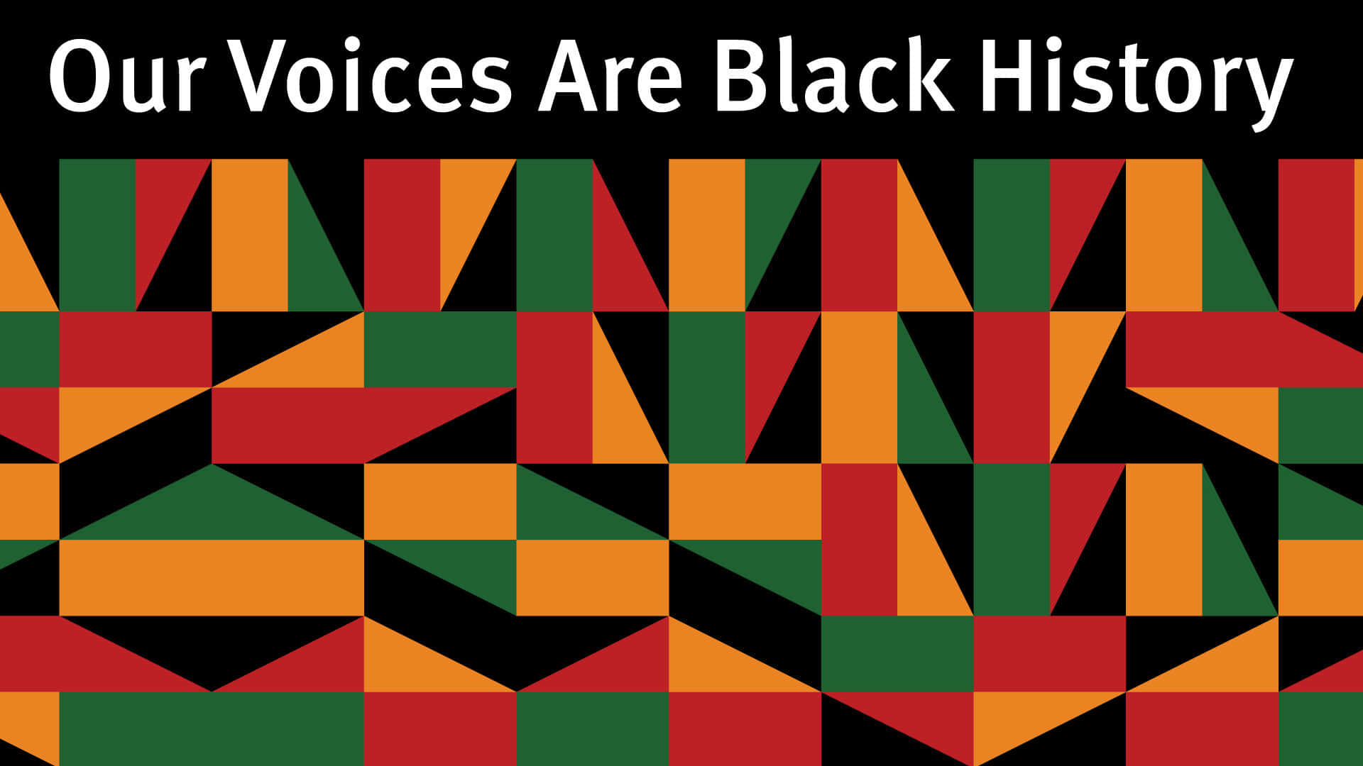Geometric Figures Black History Month Background