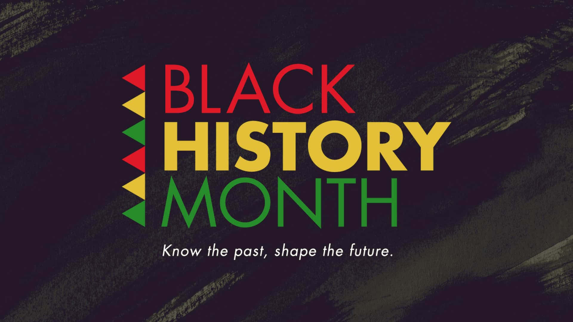 Black History Month Typography On Abstract Background