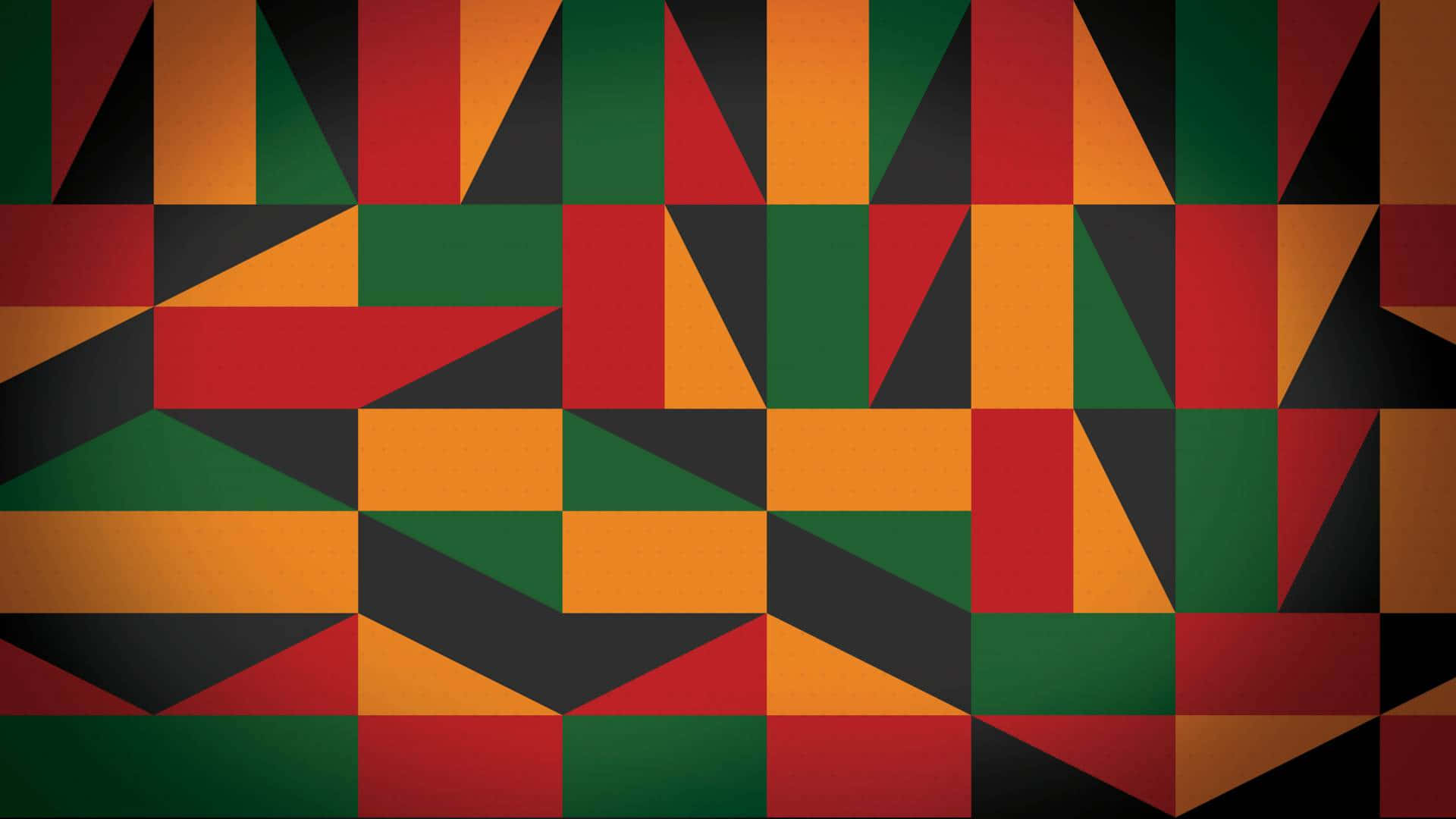 Pan-african Colors Geometric Shapes Black History Month Background