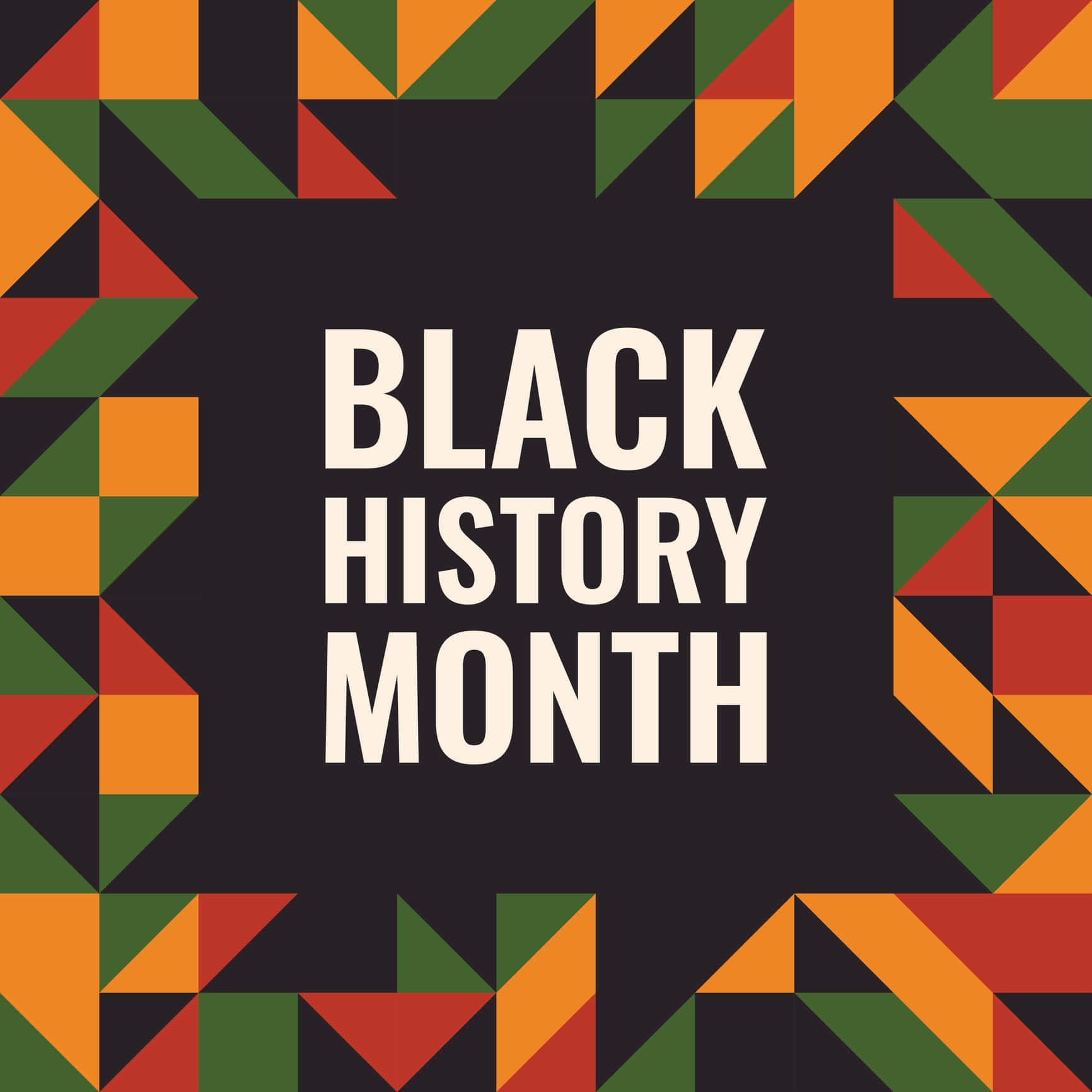 Black History Month Celebration Graphic Wallpaper