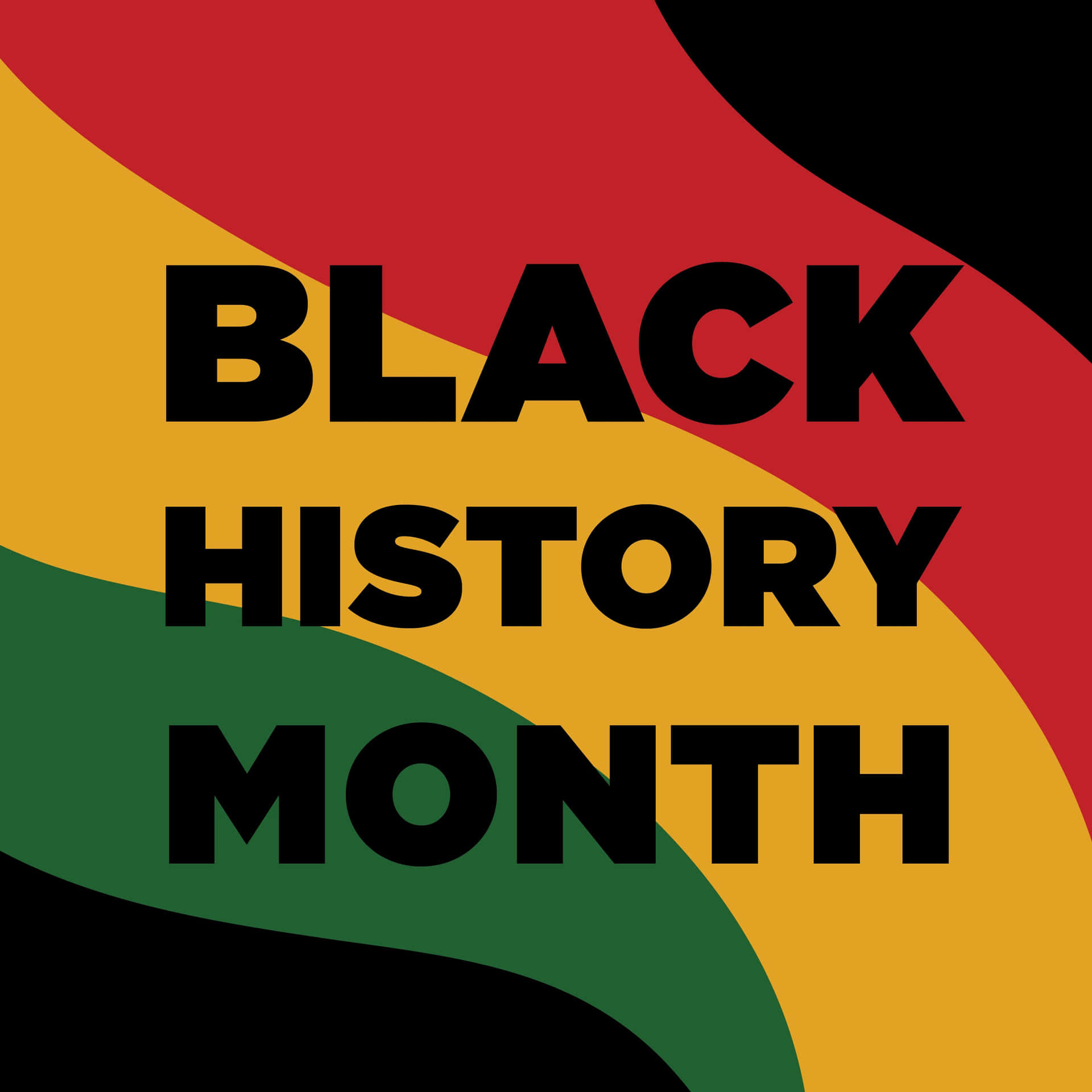 Black History Month Pan African Colors Wallpaper