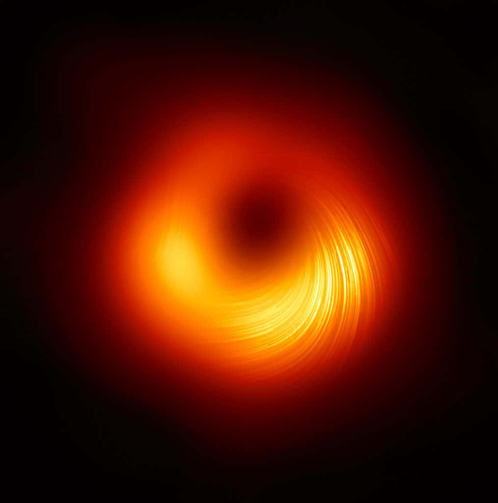 Ettvackert Bild Av En Supermassiv Svart Hål, Fångad Av Hubble-teleskopet.