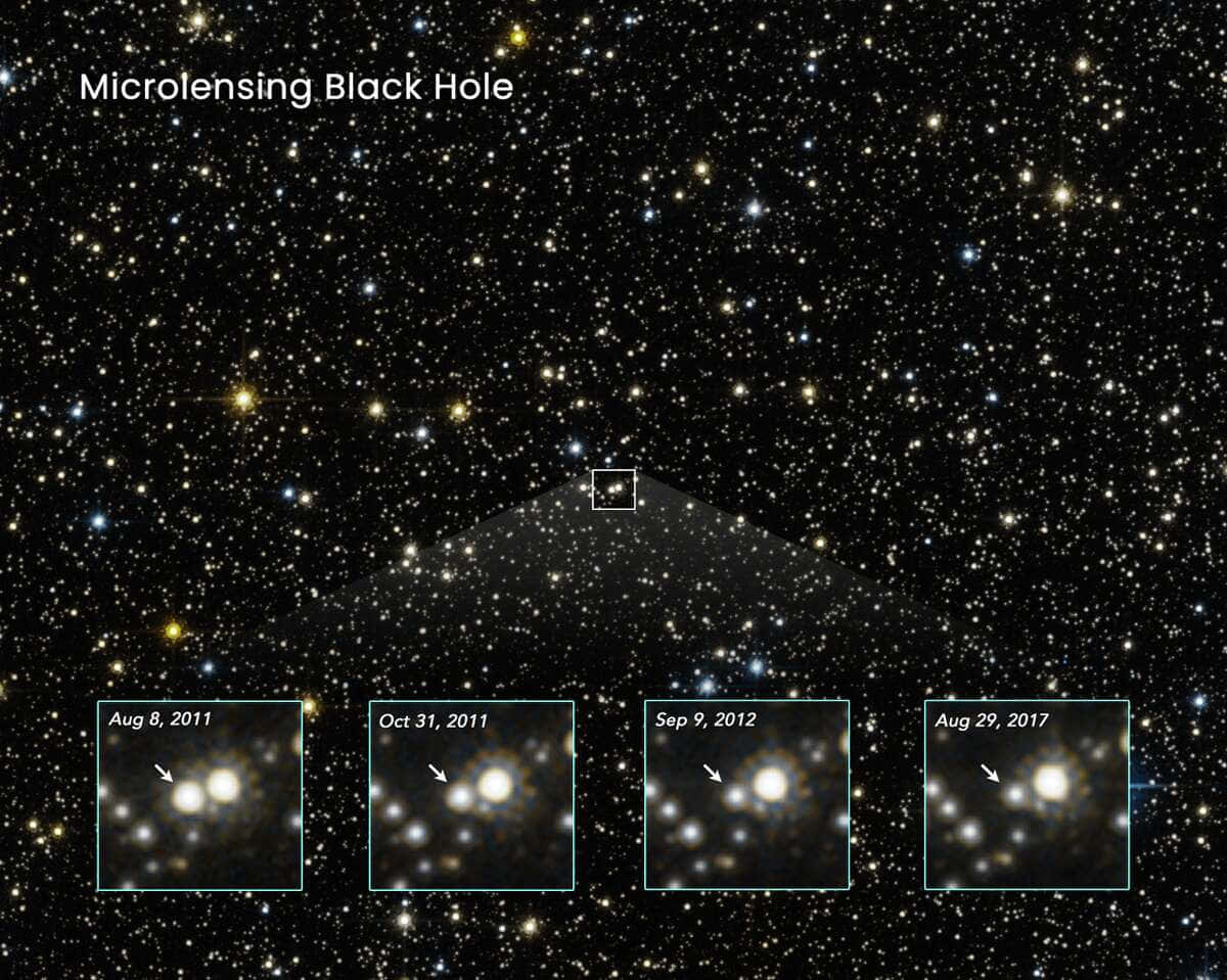 Attundersöka Det Mystiska Svarta Hålet Genom Hubble-teleskopet.