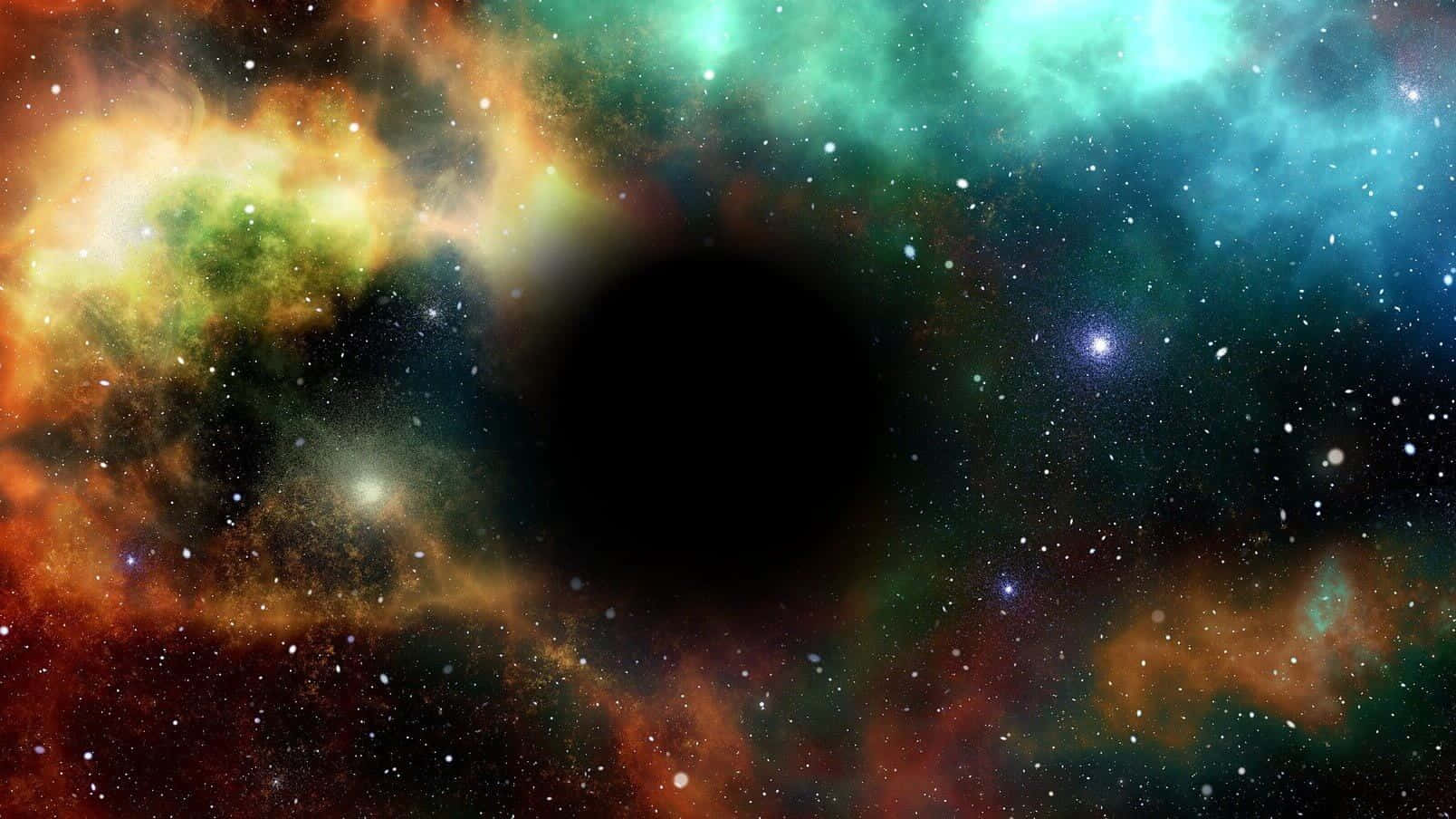 Magnifikutsikt Över Ett Svart Hål Genom Hubble-teleskopet.