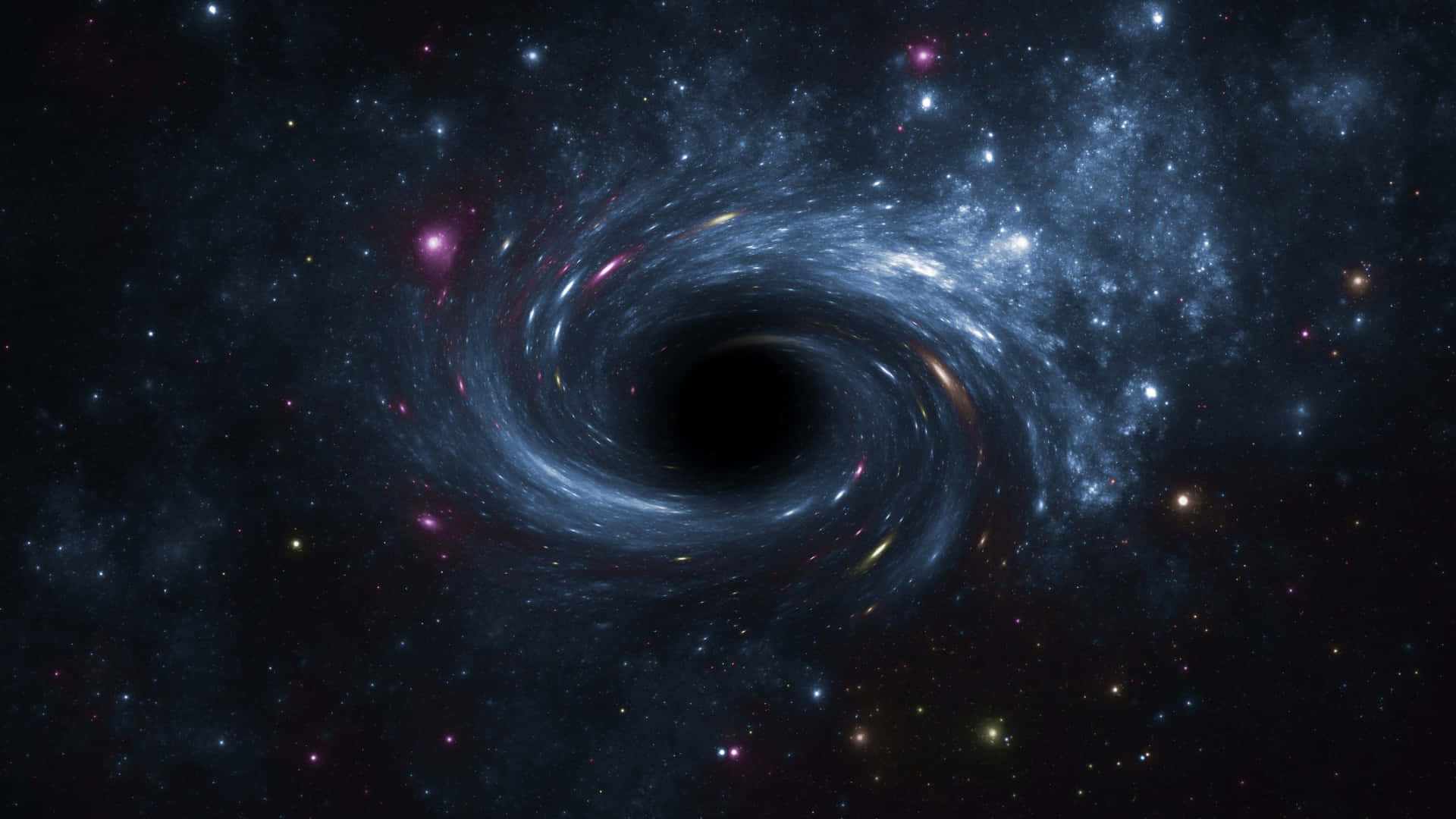 A view of the Black Hole taken with the Hubble Telescope