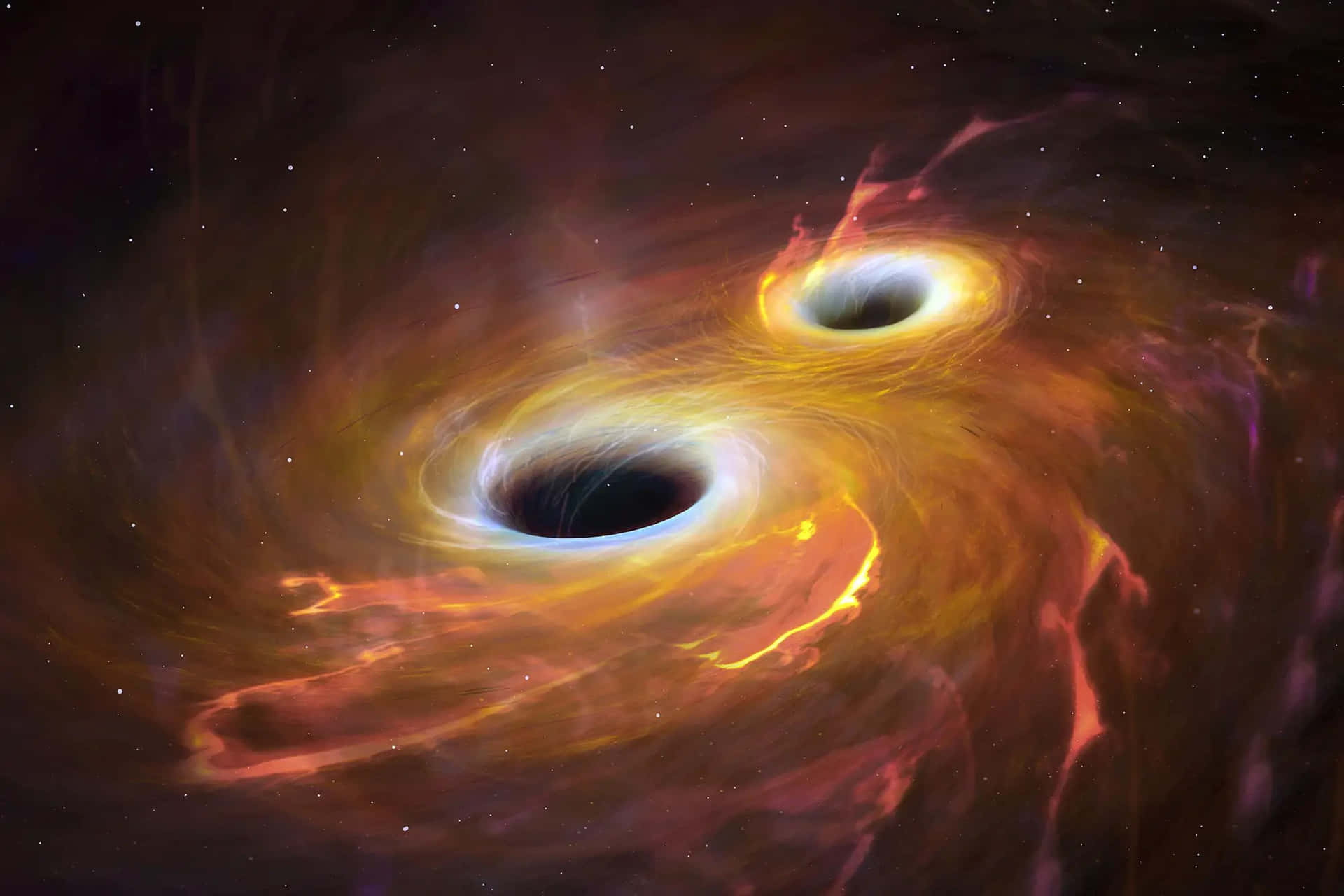 A black hole captured by the Hubble Telescope