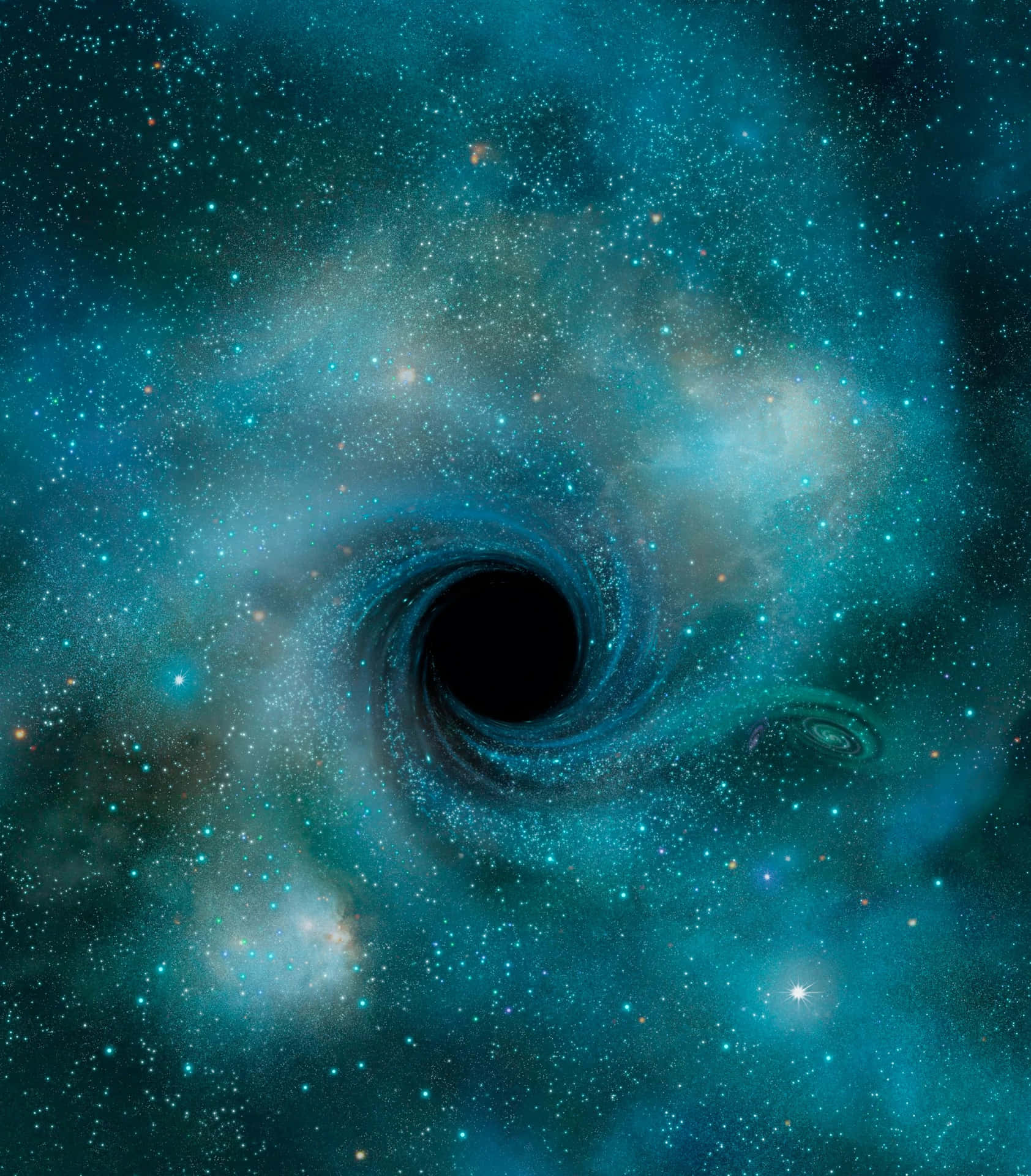 New Image of a Supermassive Black Hole Captured by the Hubble Telescope