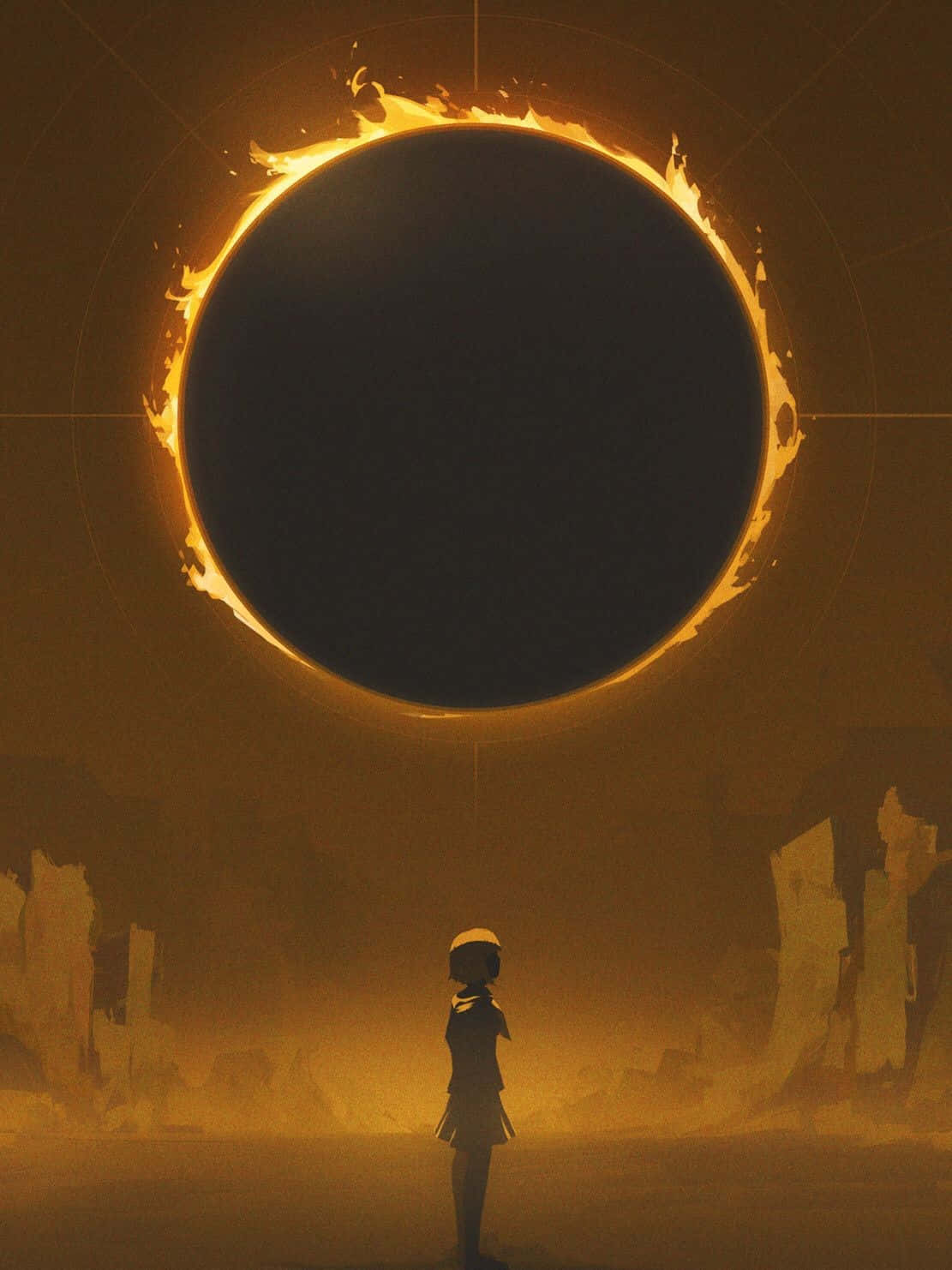 “Black Hole Sun - A stunning representation of the infinite cosmic possibility” Wallpaper