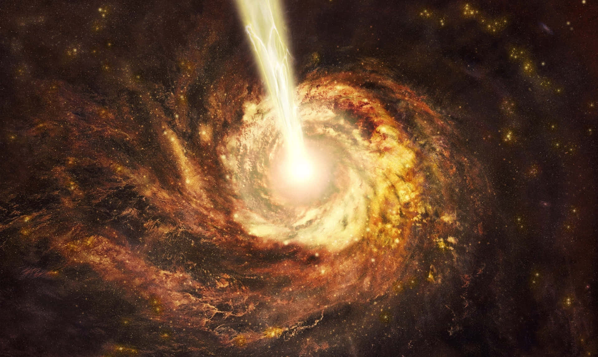A breathtaking view of a black hole sun Wallpaper
